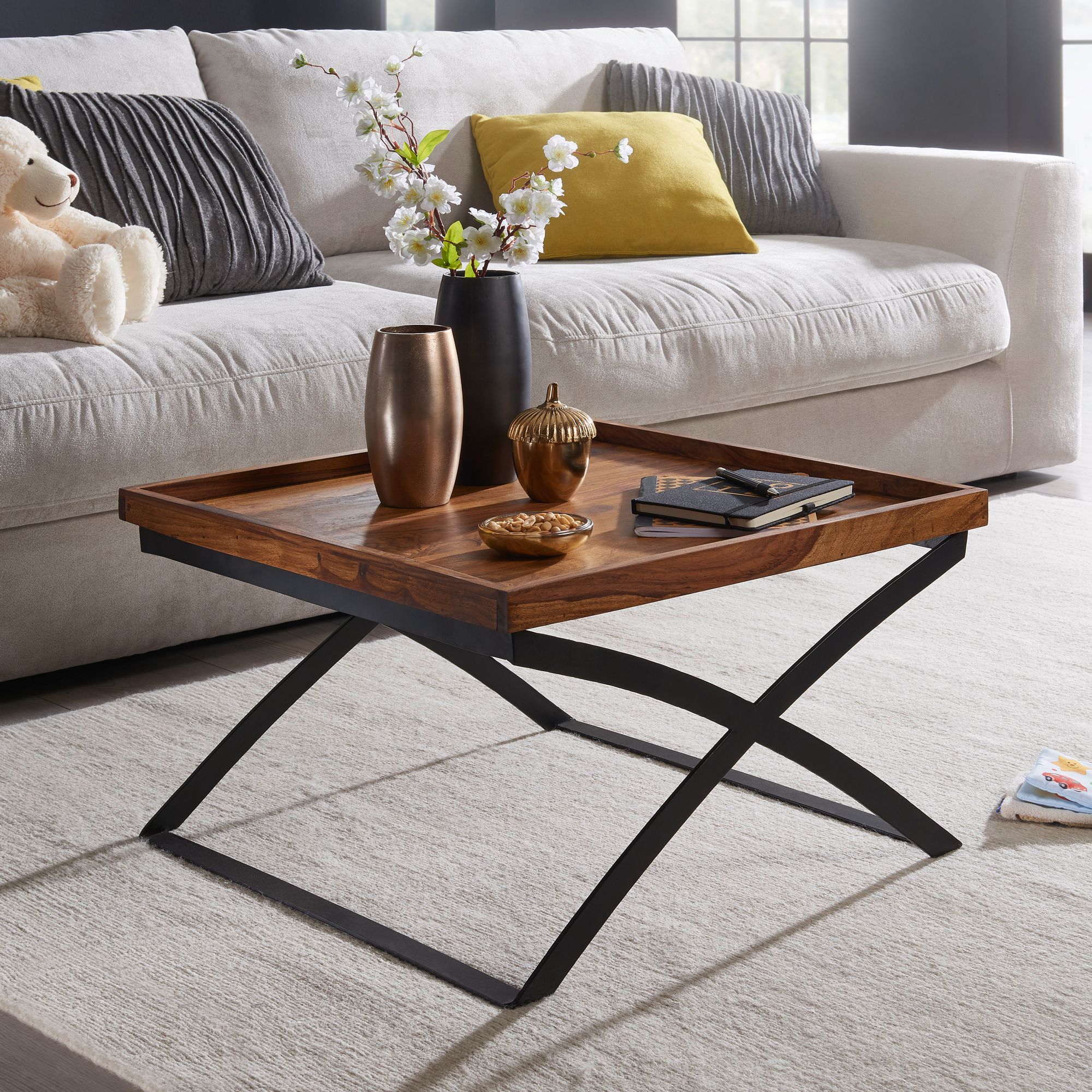 Couchtisch Blavand Sheesham Massivholz