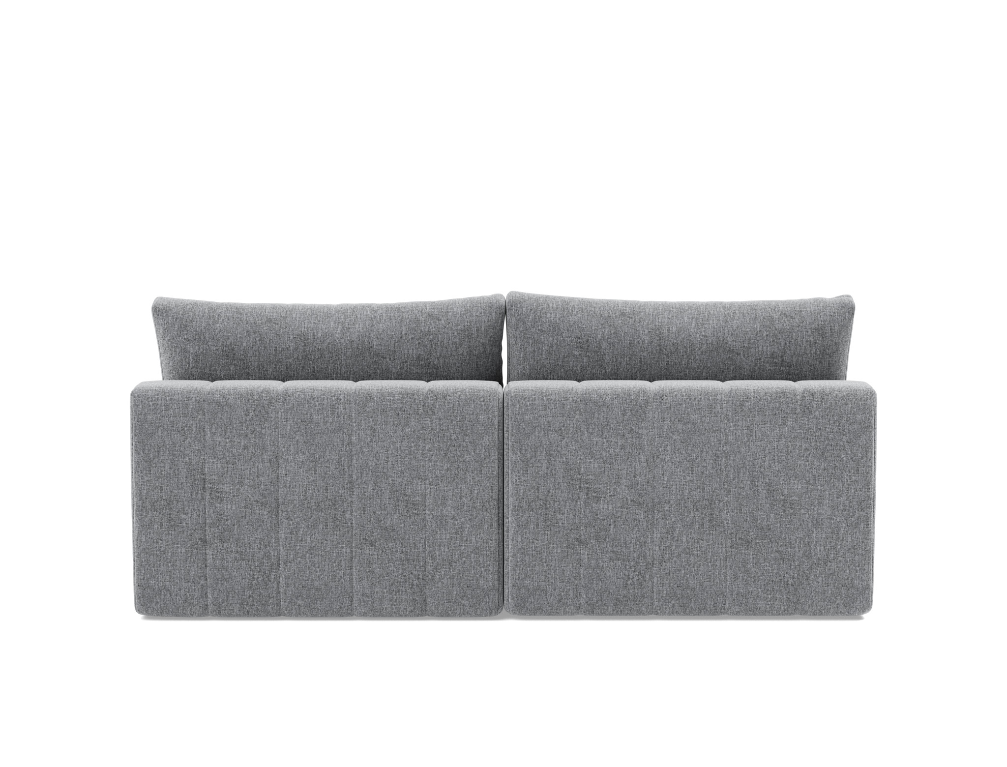 Schlafsofa Akello mit Chaiselongue Strukturierter Stoff Twist 565-Granite