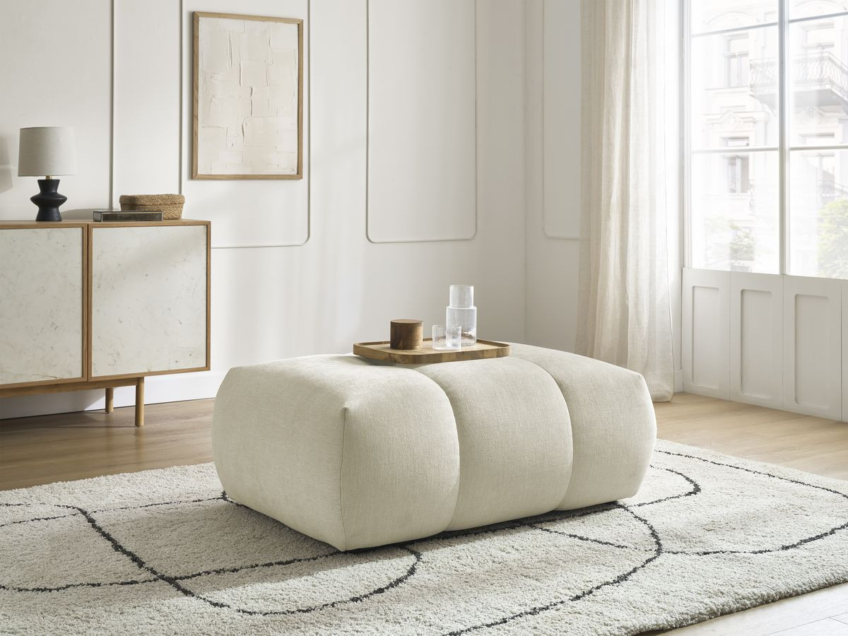 Bobochic Fuji Pouf Stoff Beige