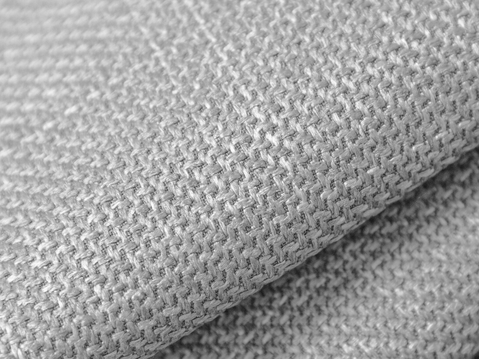 Micadoni Sofa Kendal 4-Sitzer Strukturierter Stoff Hellgrau