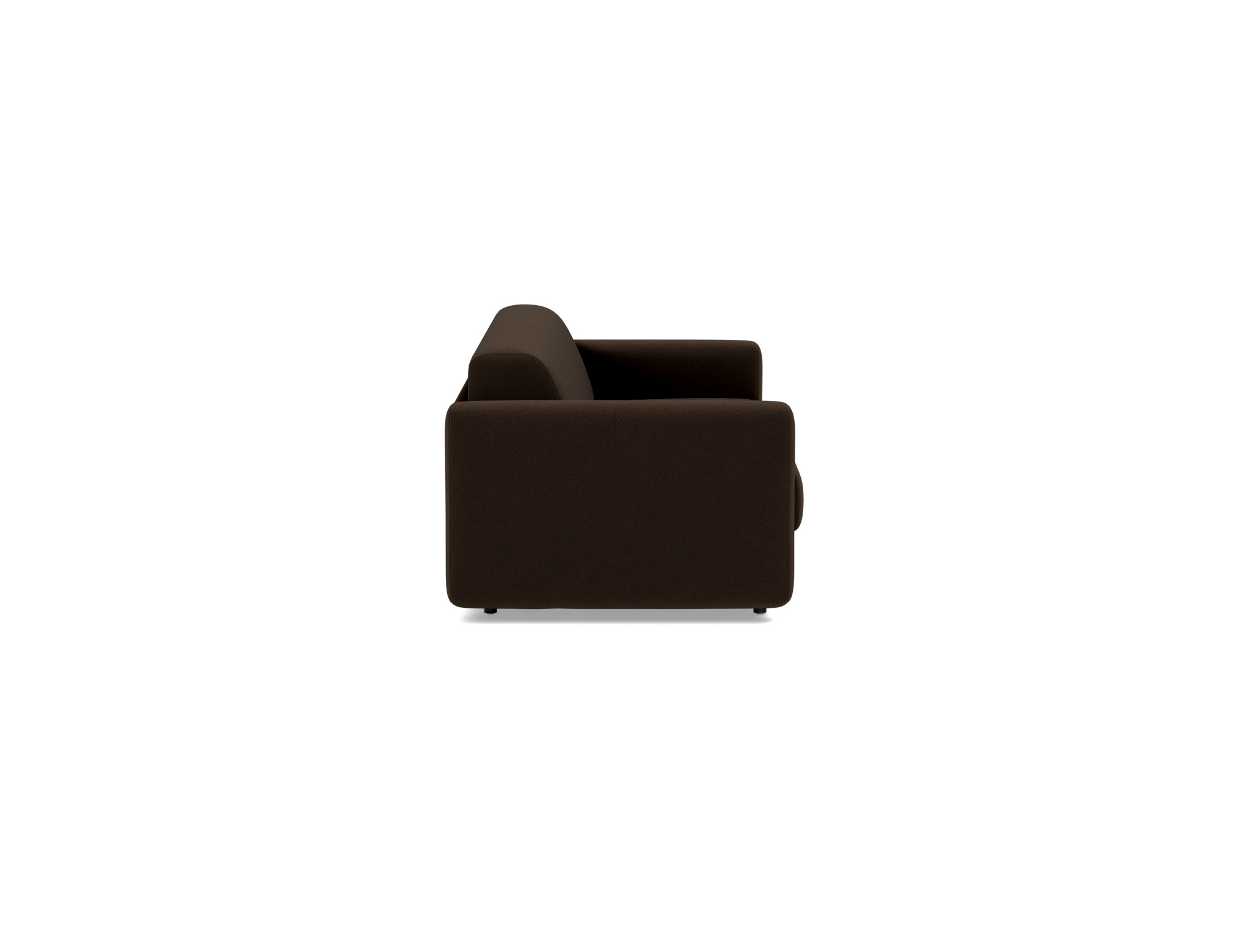 Schlafsofa Killian mit Taschenfederkernmatratze 160 Strukturierter Stoff Taura 358-Chocco