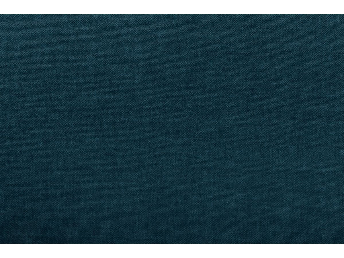 Bobochic Jeanne Sofa 4-Sitzer mit Pouf Samt Dunkelblau