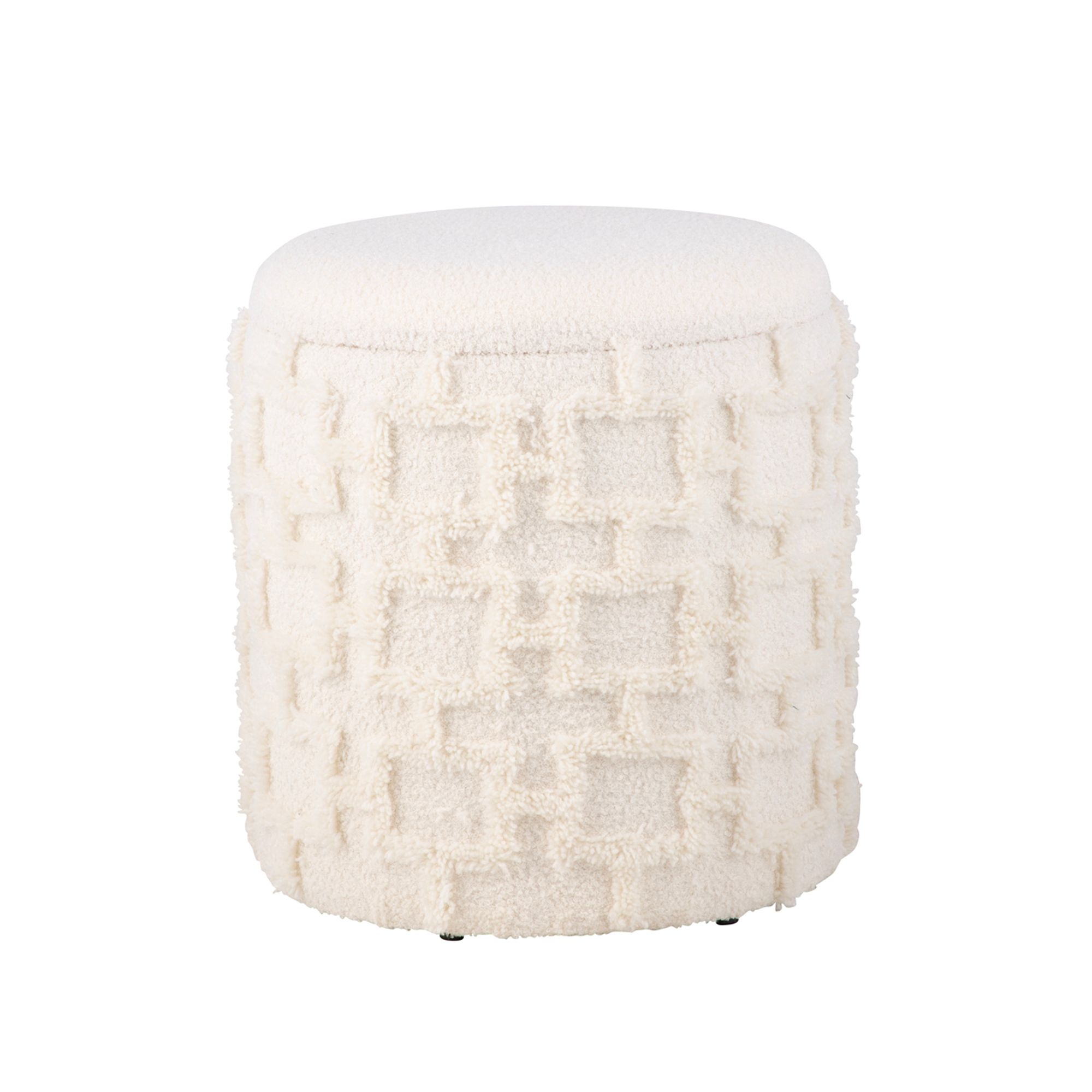 Sitzhocker Nyhamna Stoff Creme