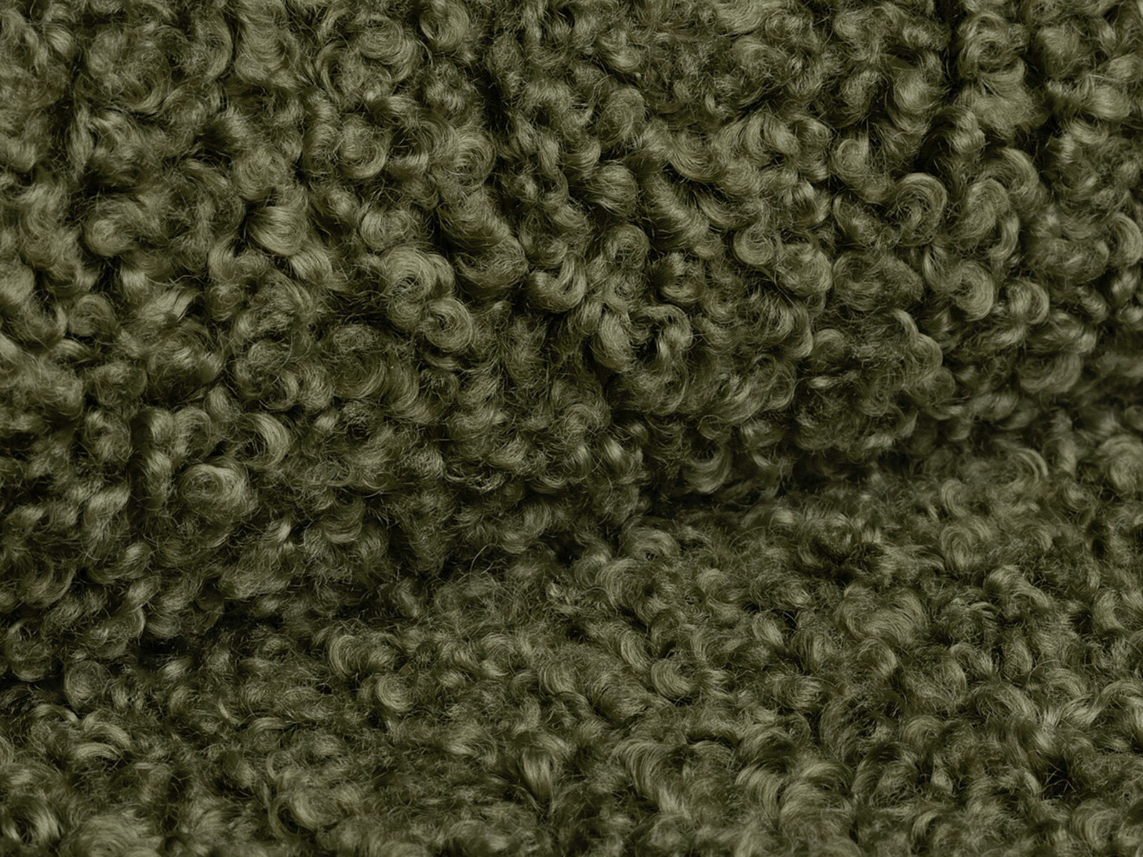 Micadoni Pouf Dia 40cm Boucle Rolf Grün