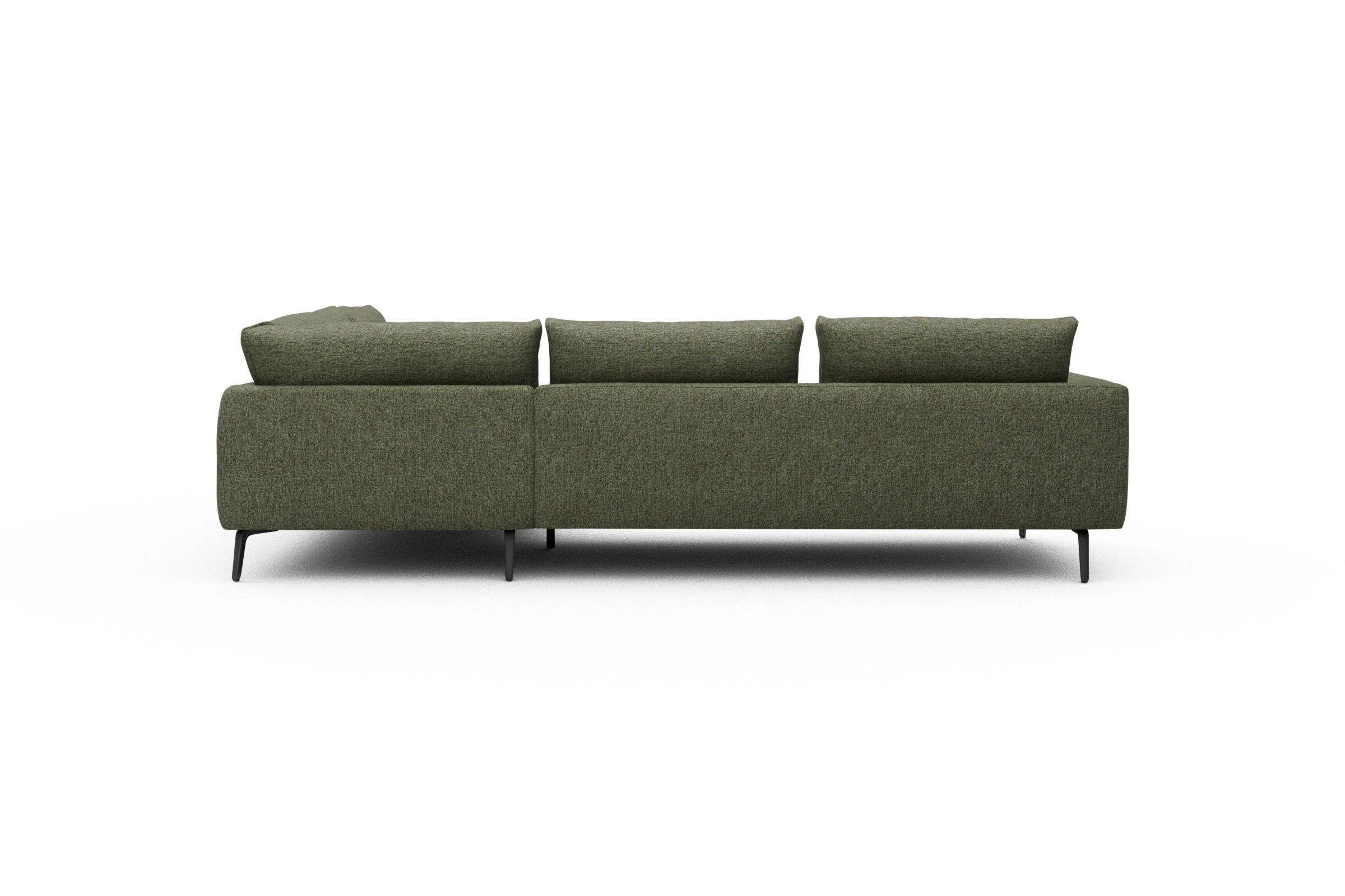 Ecksofa Karl Relax-Ecke rechts mit 2,5-Sitzer Carreno-Vivid-Green