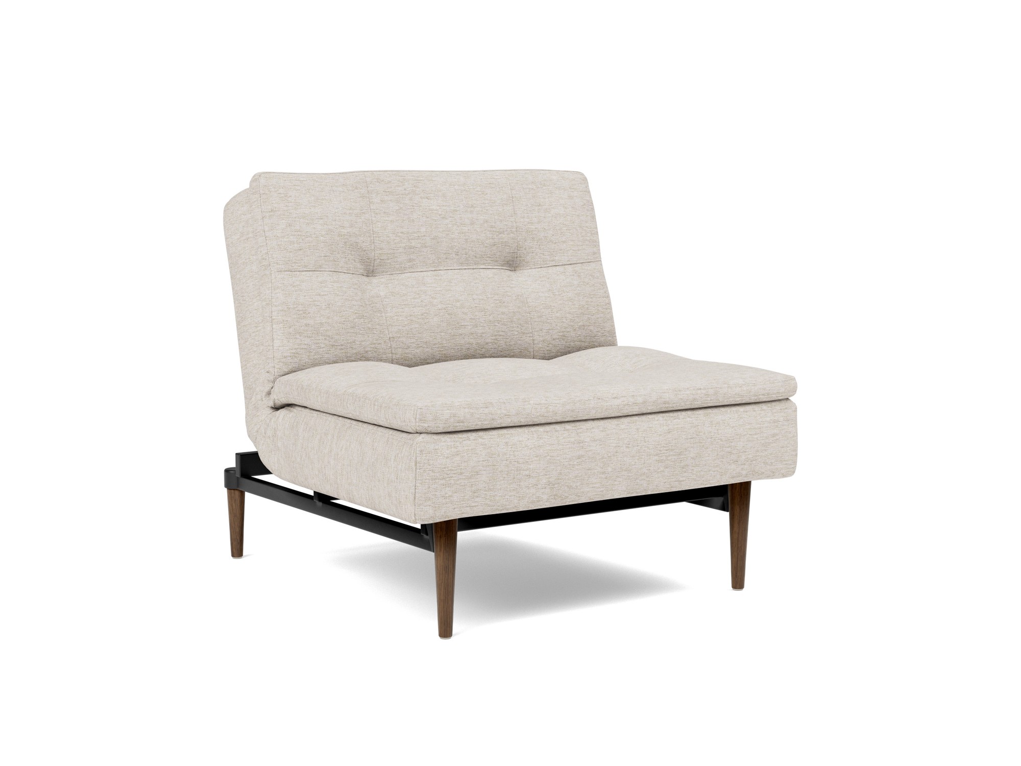 Sessel Dublexo Chenille Yuveno 470-Natural Beine Styletto Eiche dunkel