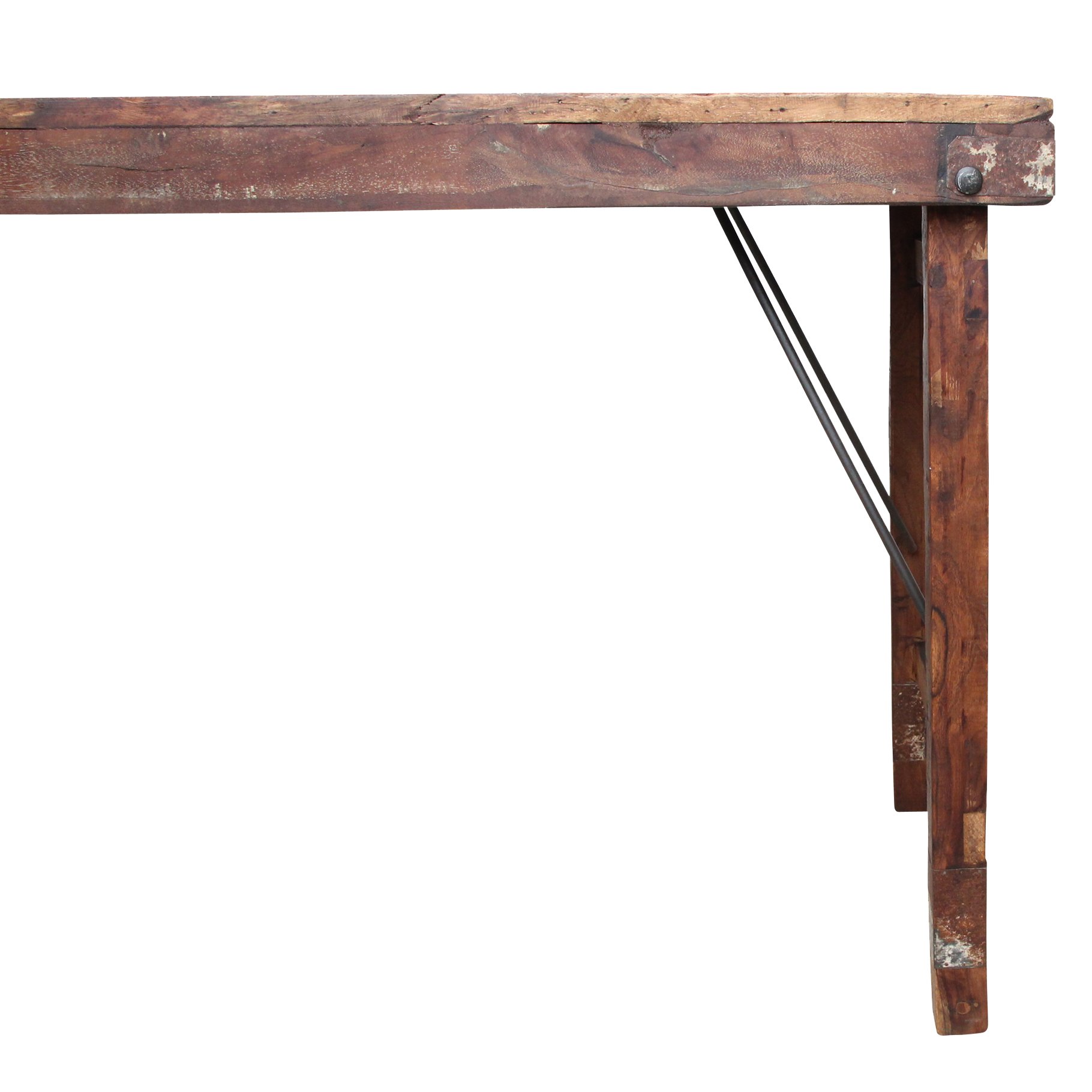 Raw Materials Klappbarer Vintage-Esstisch 173x60x76cm