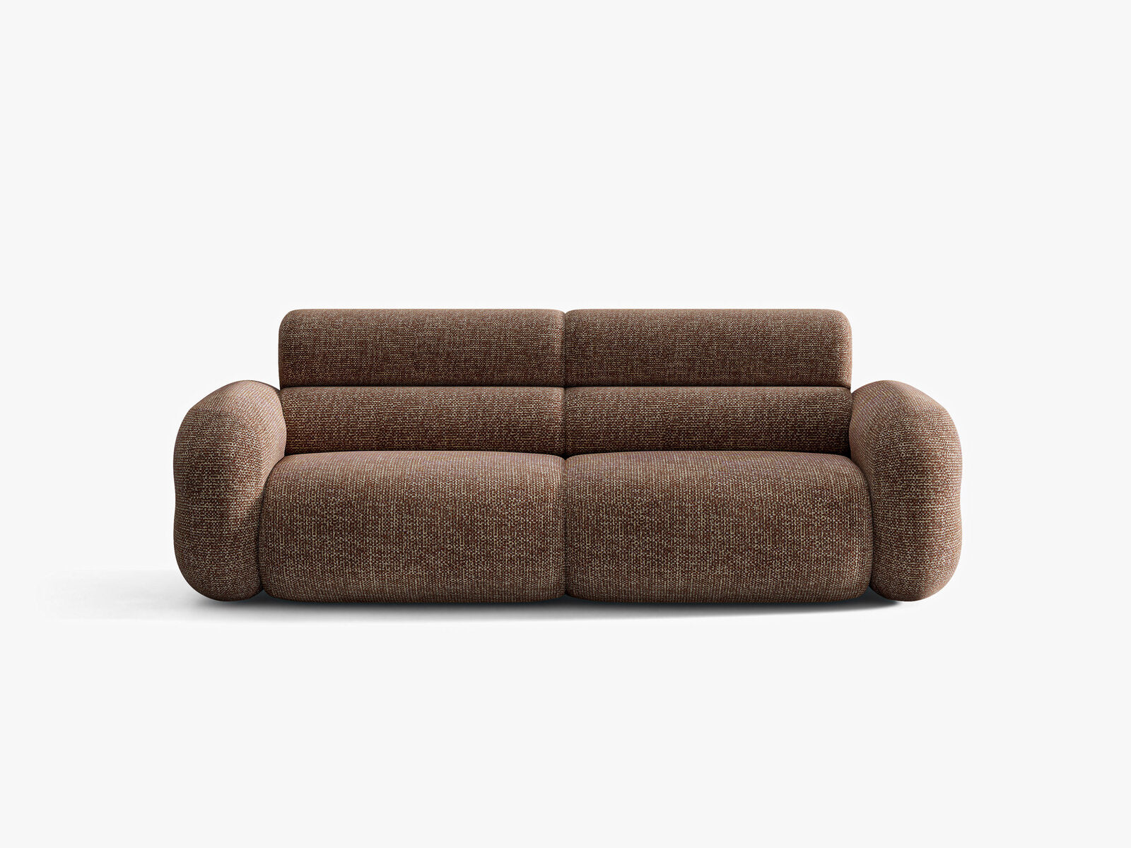 Micadoni Neo Sofa 3-Sitzer Chenille SILENCIO Braun