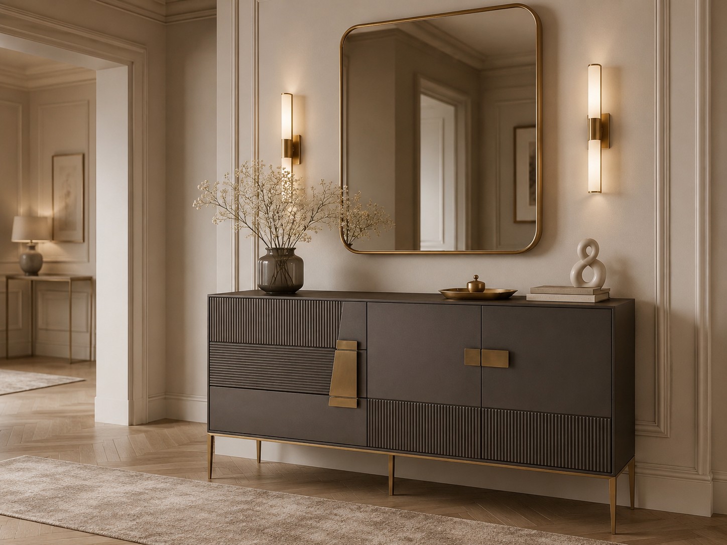 Livin Hill Sideboard Stilig 160 cm Dunkelgraphit