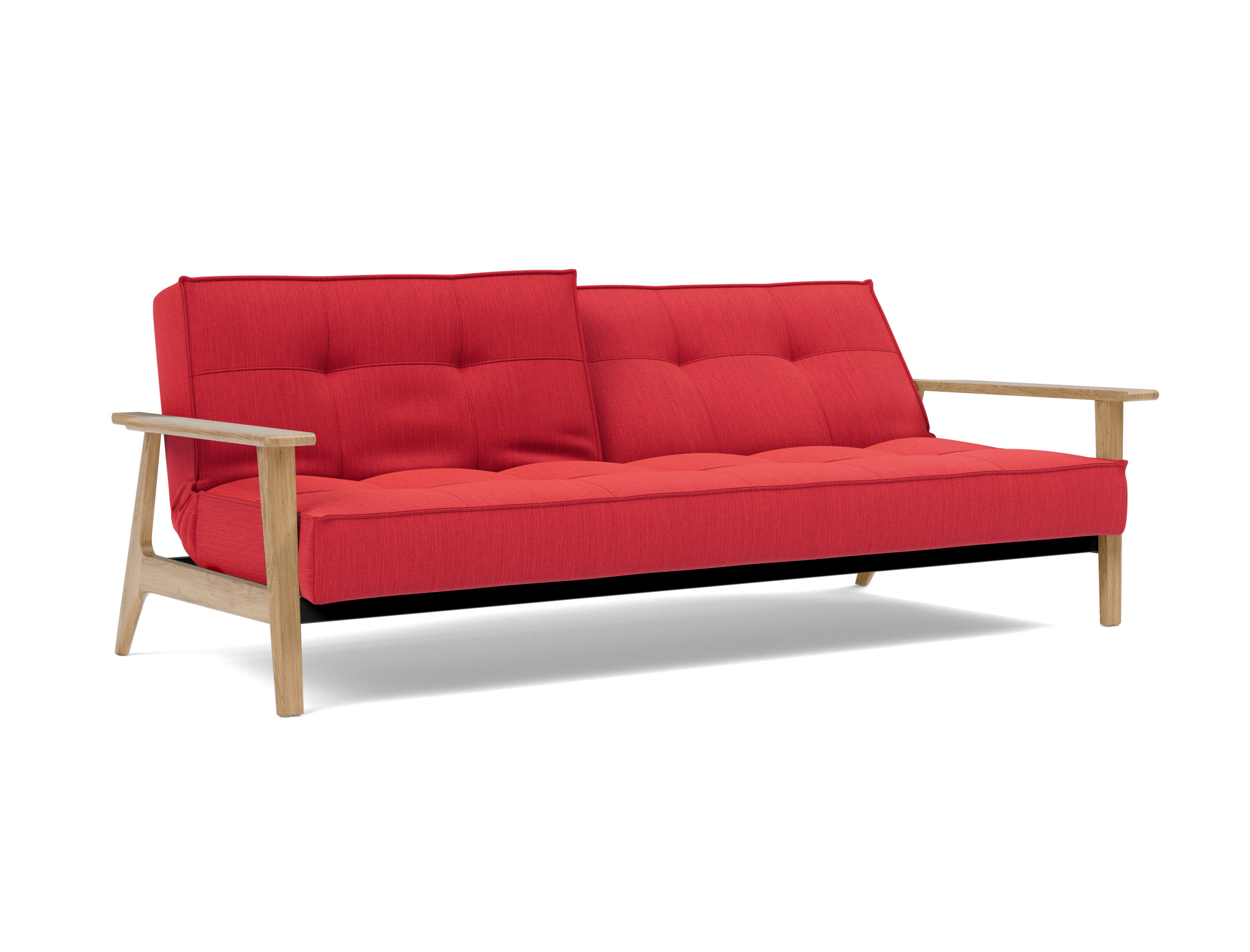 Schlafsofa Splitback Frej Flachgewebe Elegance 511-Red