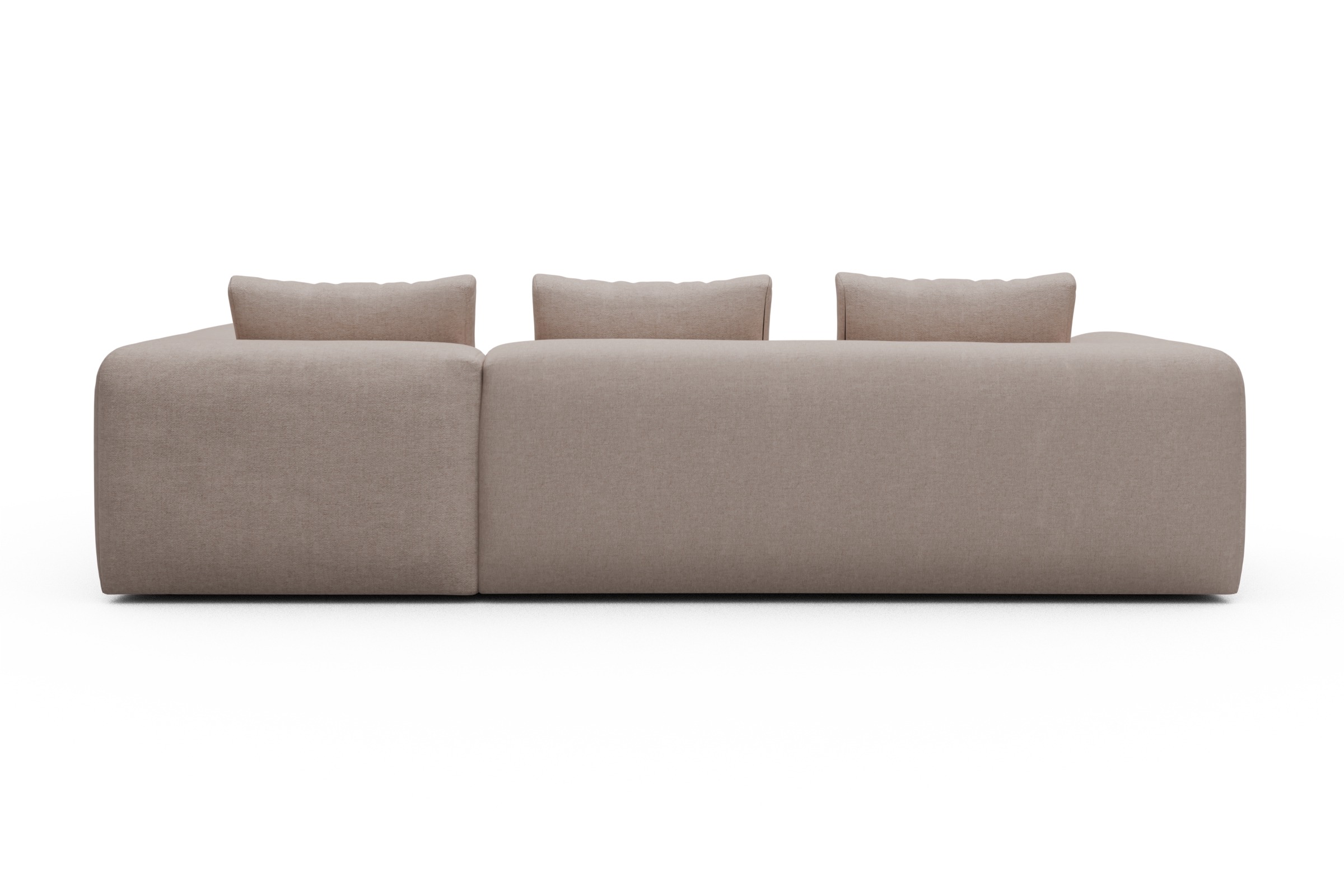 Ecksofa Fred 2x 2,5-Sitzer rechts offen Weda-Sand