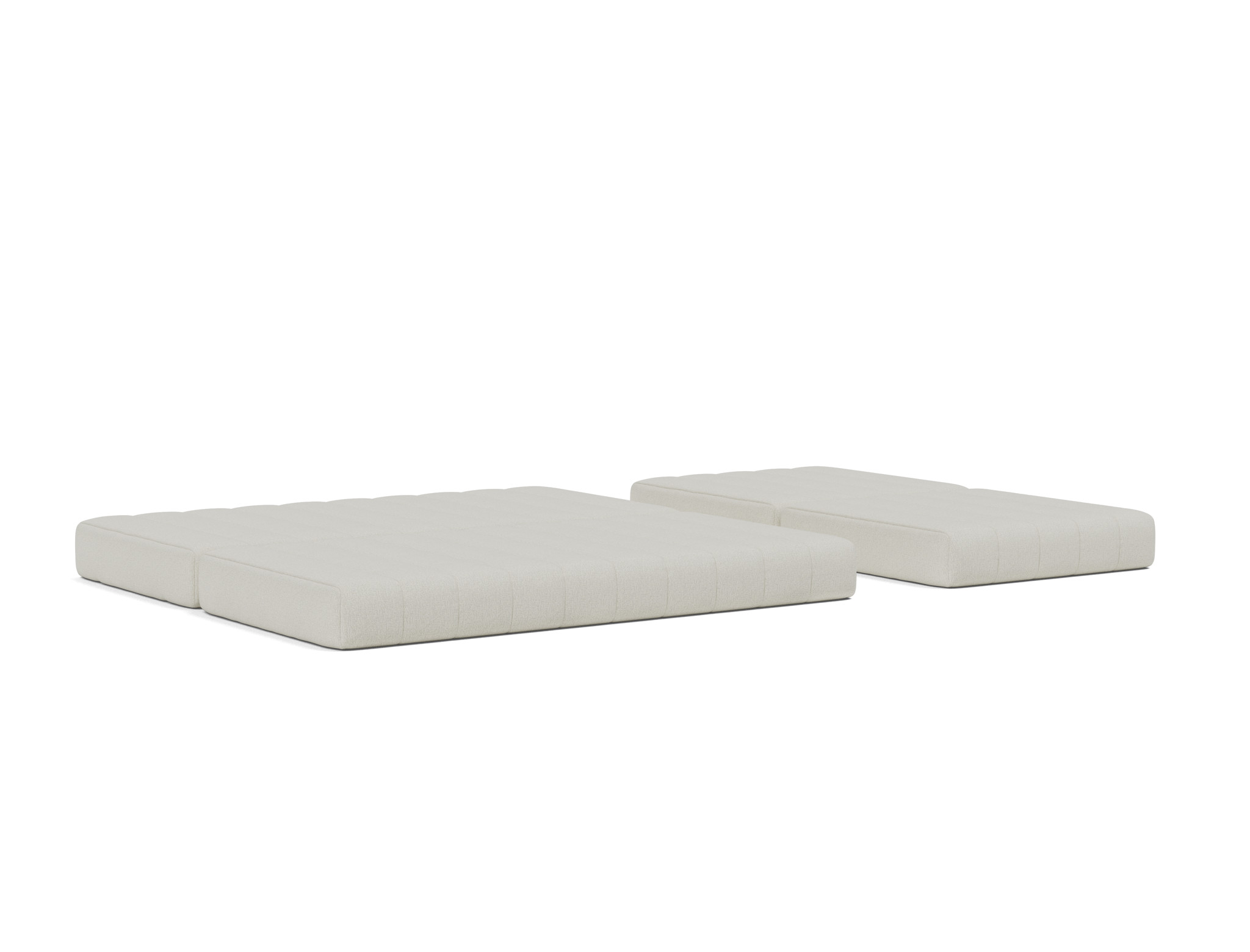Schlafsofa CozyPad Grand mit Armlehnen Flachgewebe Mixed Dance 527-Natural