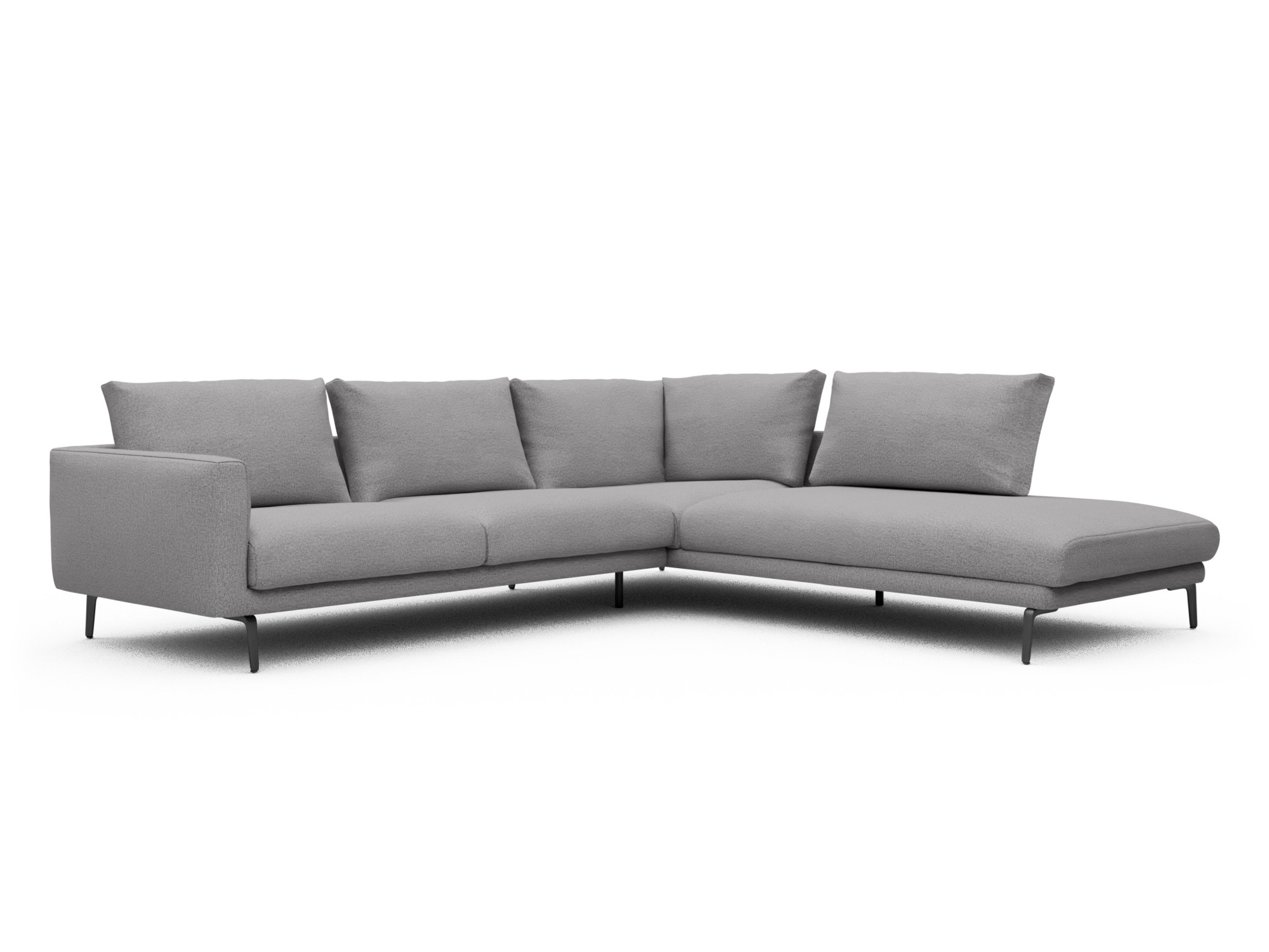 Skandi Home Ecksofa Karl Relax-Ecke rechts mit 2,5-Sitzer Sama-Grey moebelfaktor