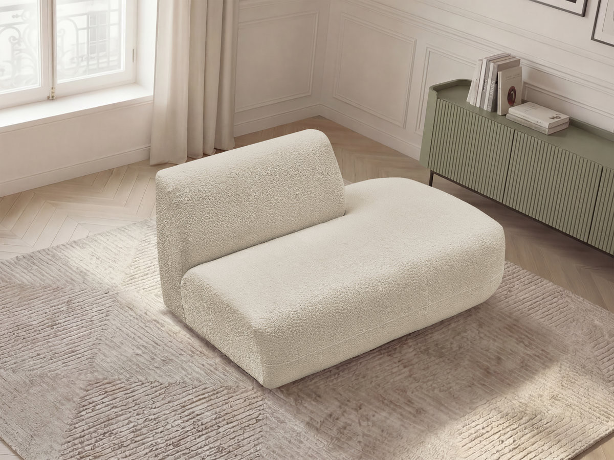 Bobochic Anda Sofamodul 2-Sitzer Chenille Beige Ecke rechts