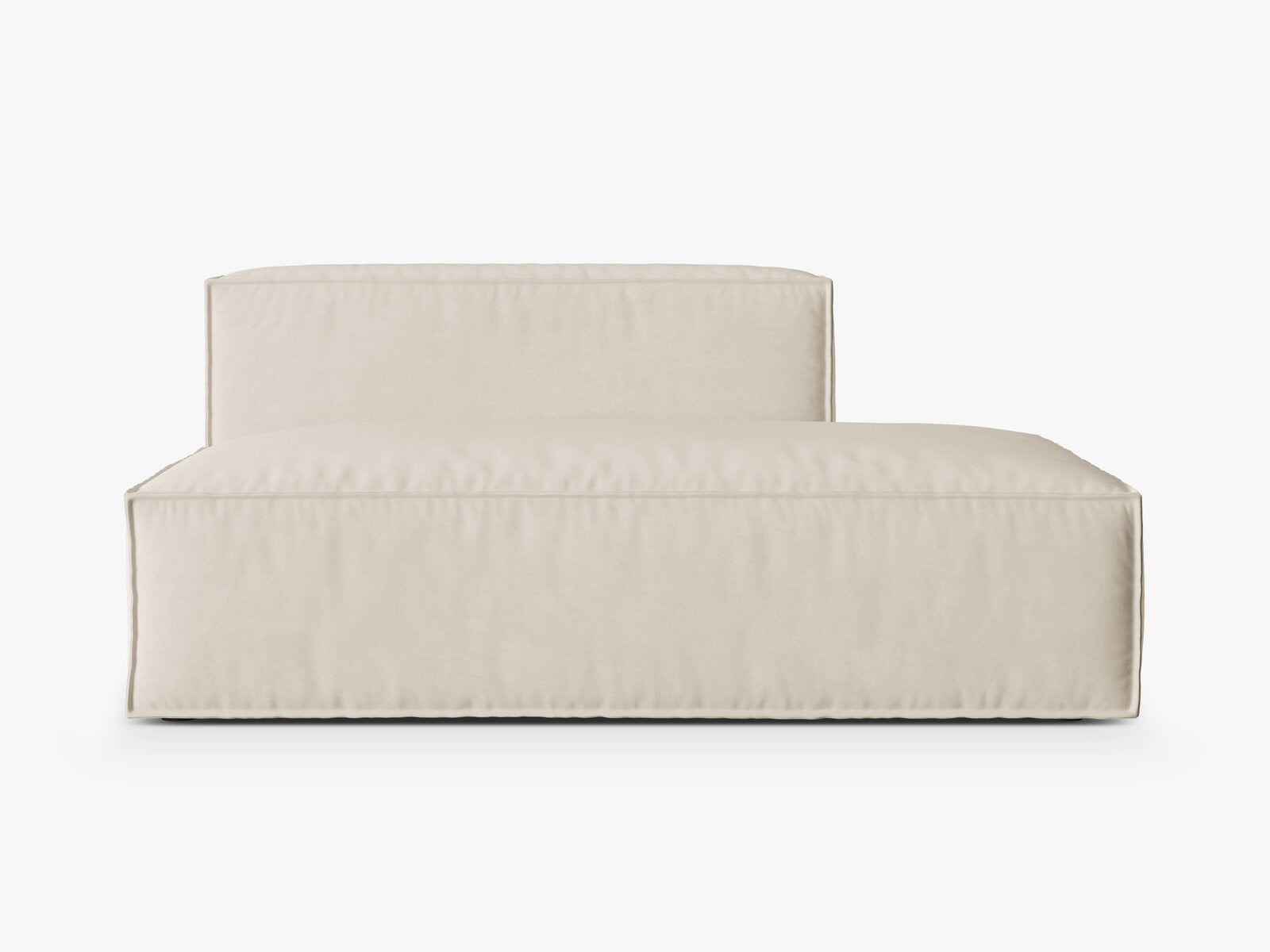 Micadoni Modul Nuria 3-Sitzer Rechts Samt Beige