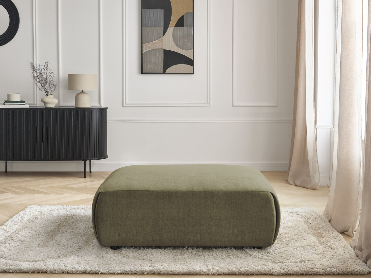 Bobochic Jana Pouf 94 × 114 cm Samt Grün