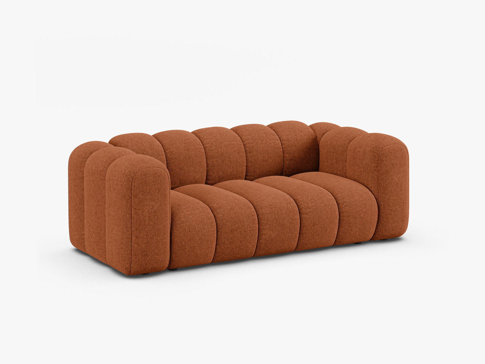 Micadoni Sofa Lupine 2-Sitzer Chenille Eden Ziegel
