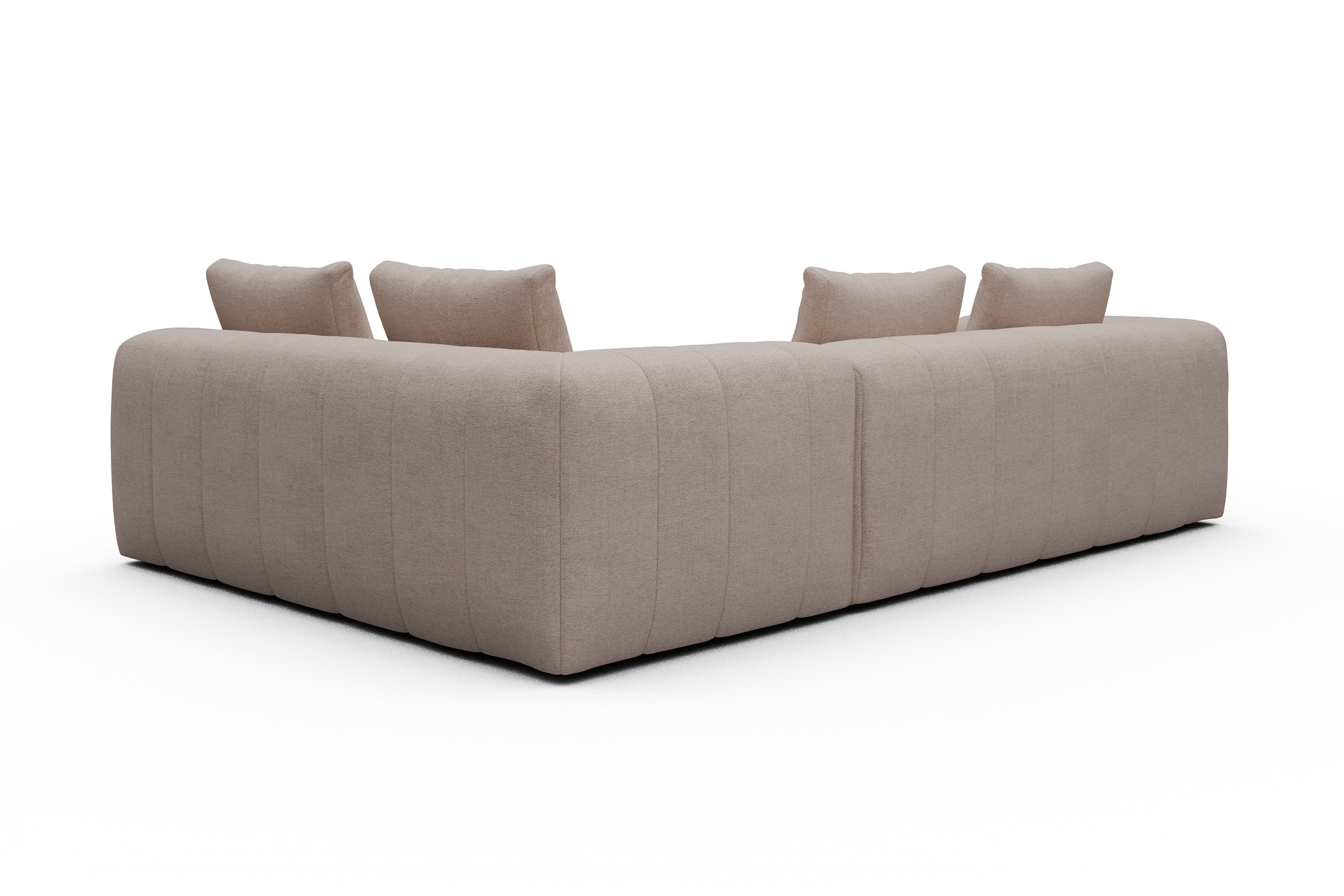 Ecksofa Hugo 2x 2,5-Sitzer Armlehne links Weda-Sand