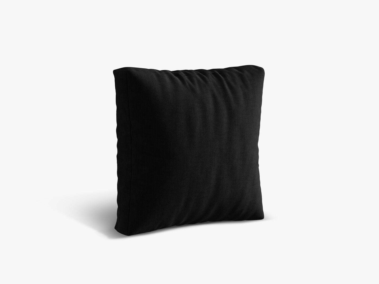 Micadoni Kissen Martina Strukturierter Stoff Boston Schwarz 65x65