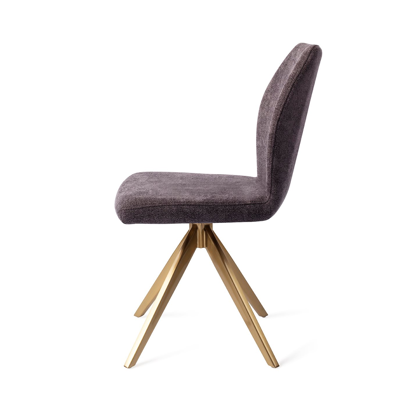 Jesper Home Esszimmerstuhl Ikata Almost-Black Turn Gold