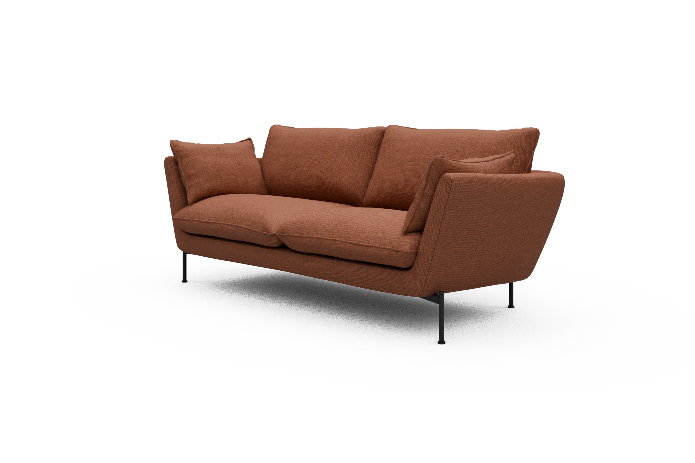 Sofa Anton 2-Sitzer Weda-Rust