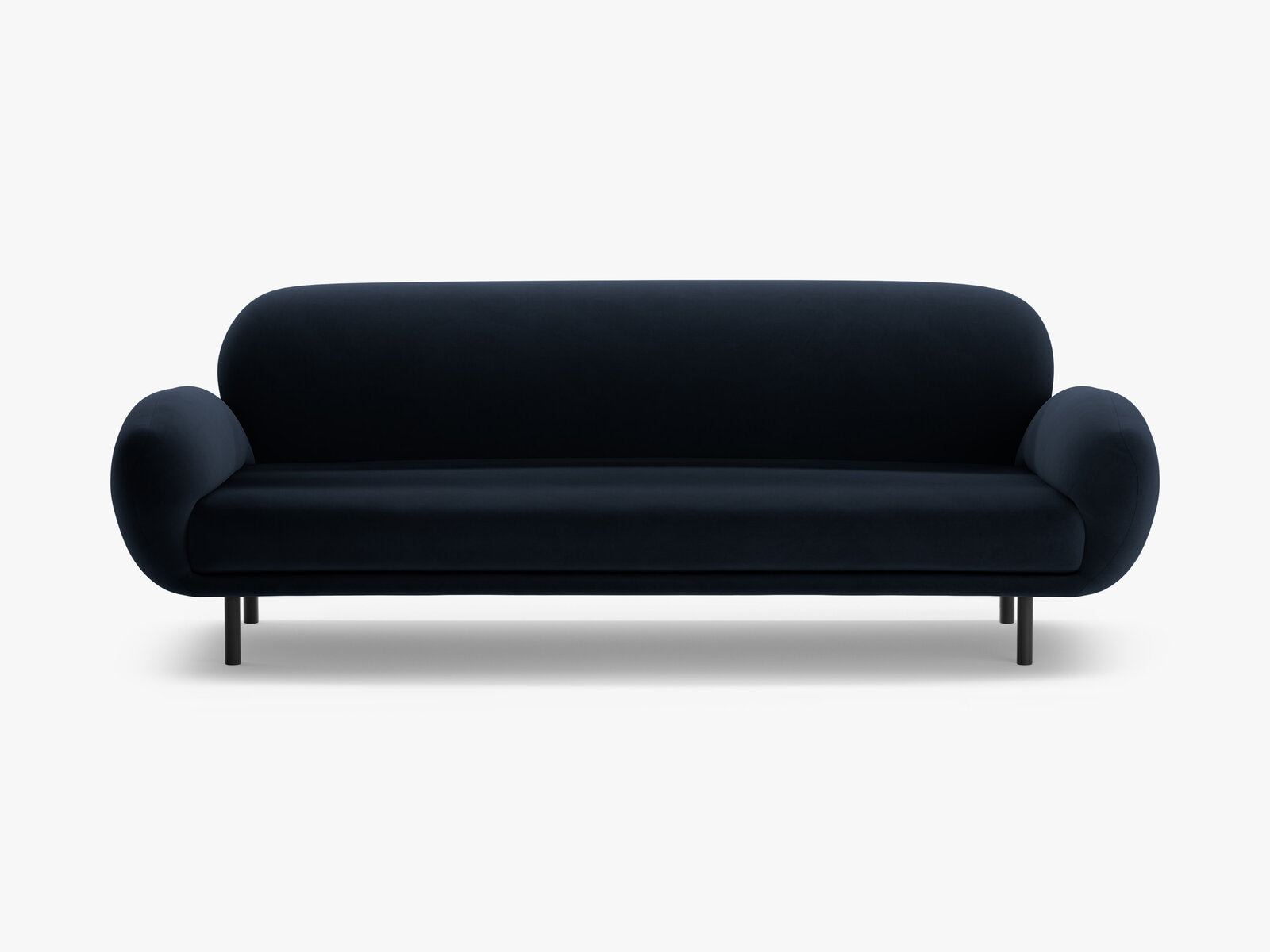 Micadoni Sofa Poppy 3-Sitzer Samt Casino Königsblau