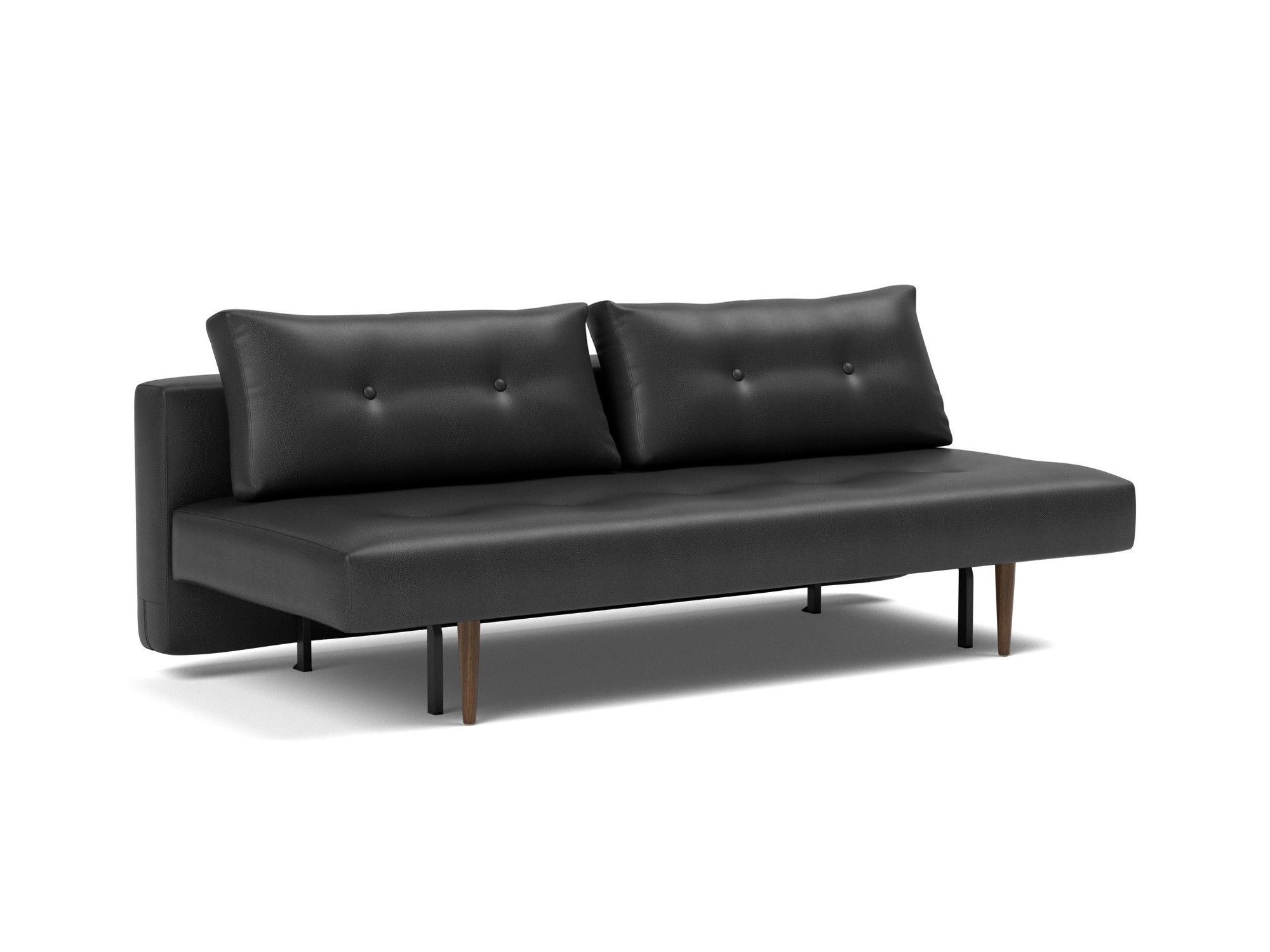 Schlafsofa Recast Lederoptik Faunal 550-Black