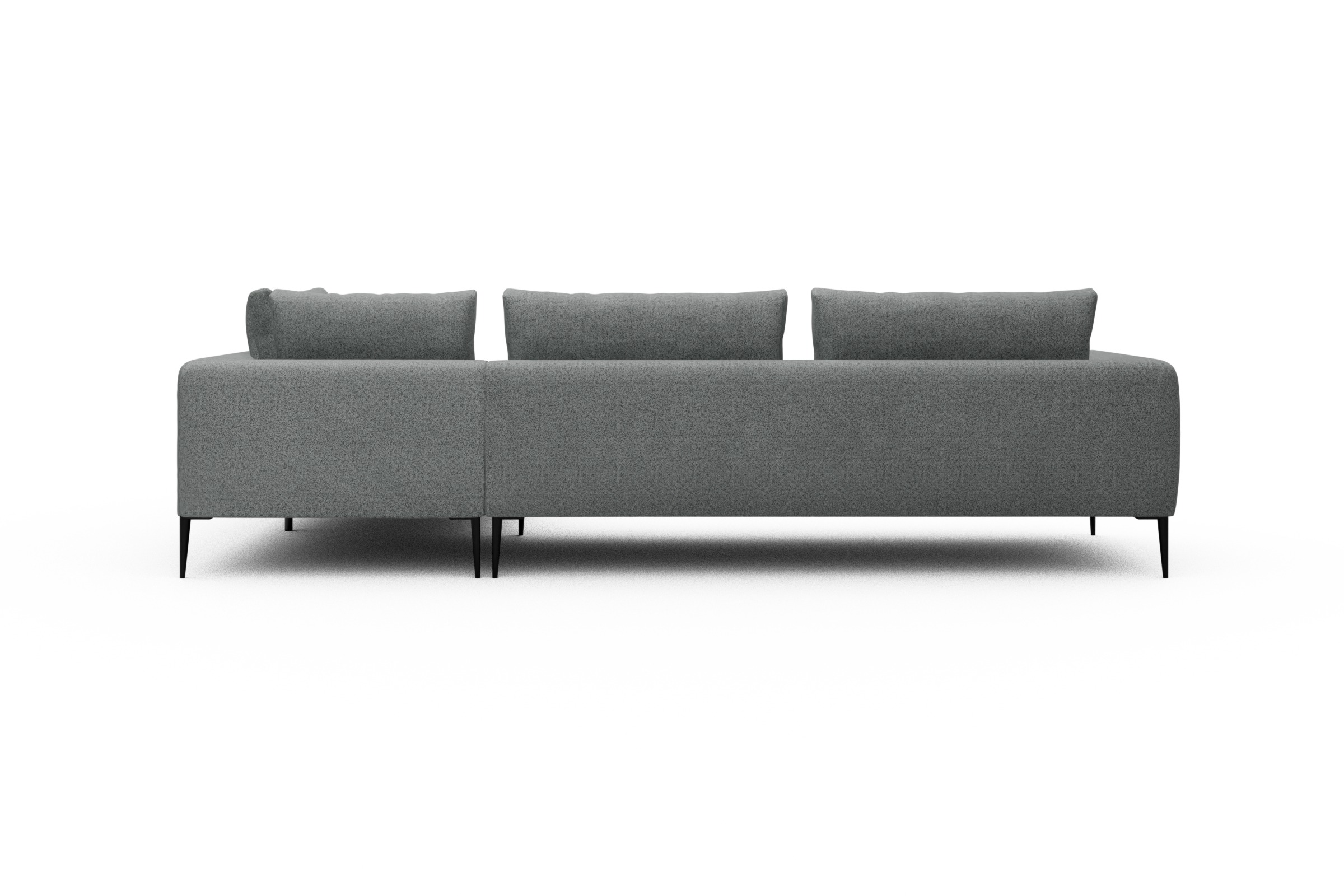 Ecksofa Paul Relax-Ecke links mit 3-Sitzer Aivi-Gravet-Grey