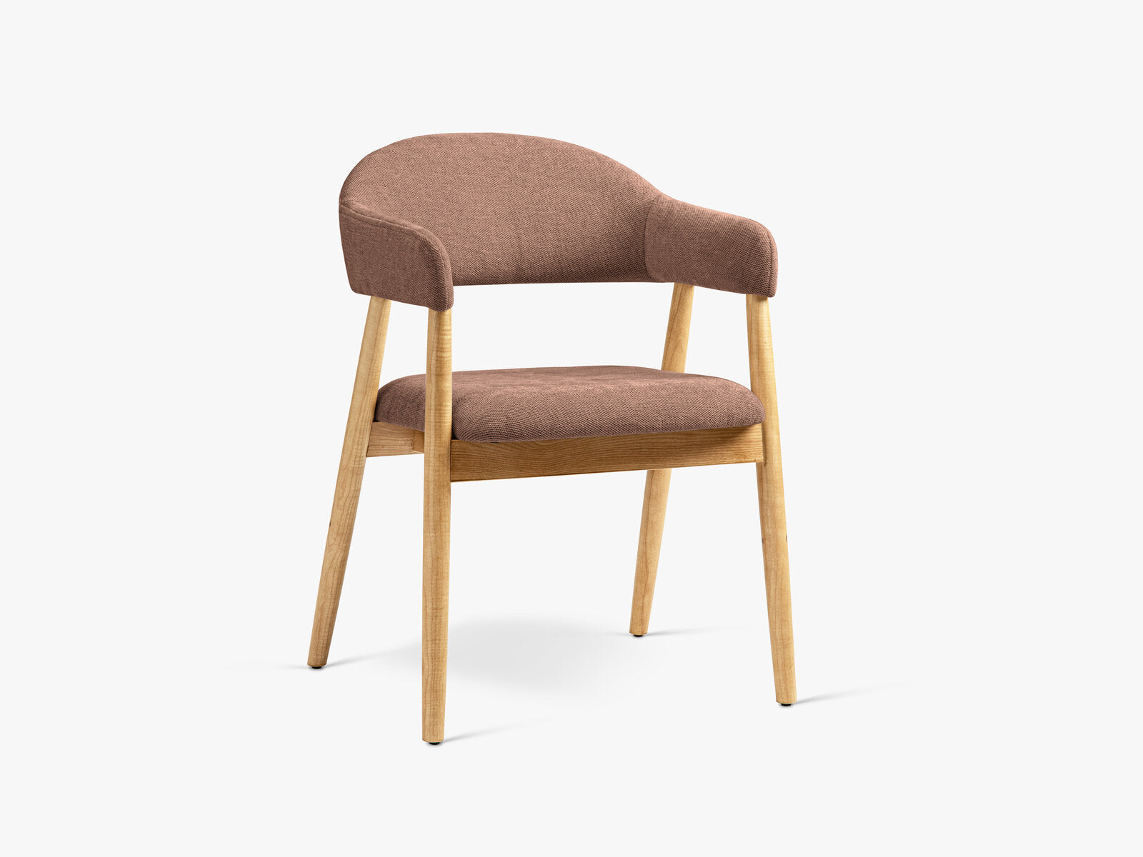 Micadoni Adra Samtiger Stuhl 56 cm (H 77 cm) [CH_ADRA] Chenille Rebel Dunkelrosa