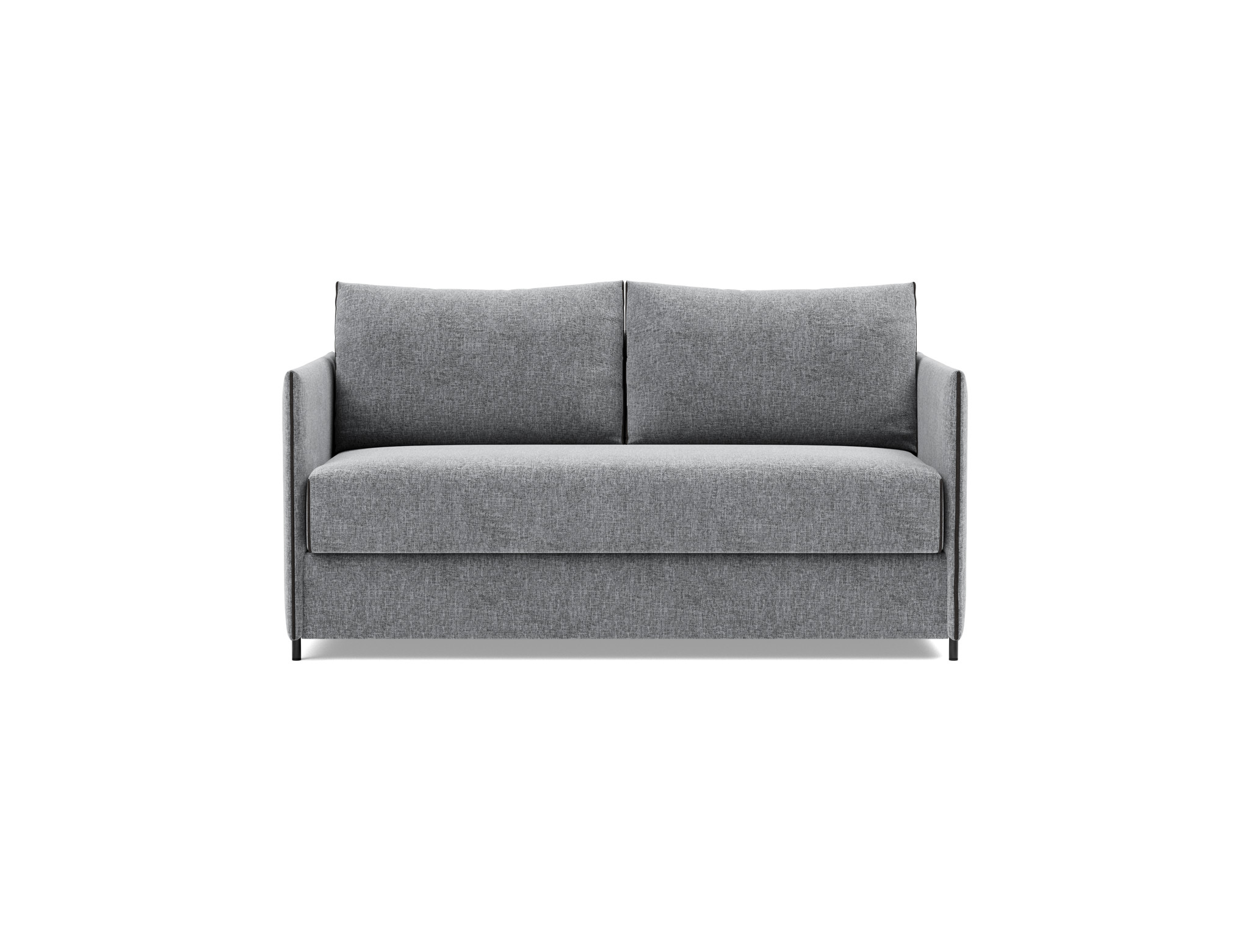 Schlafsofa Luoma Strukturierter Stoff Twist 565-Granite