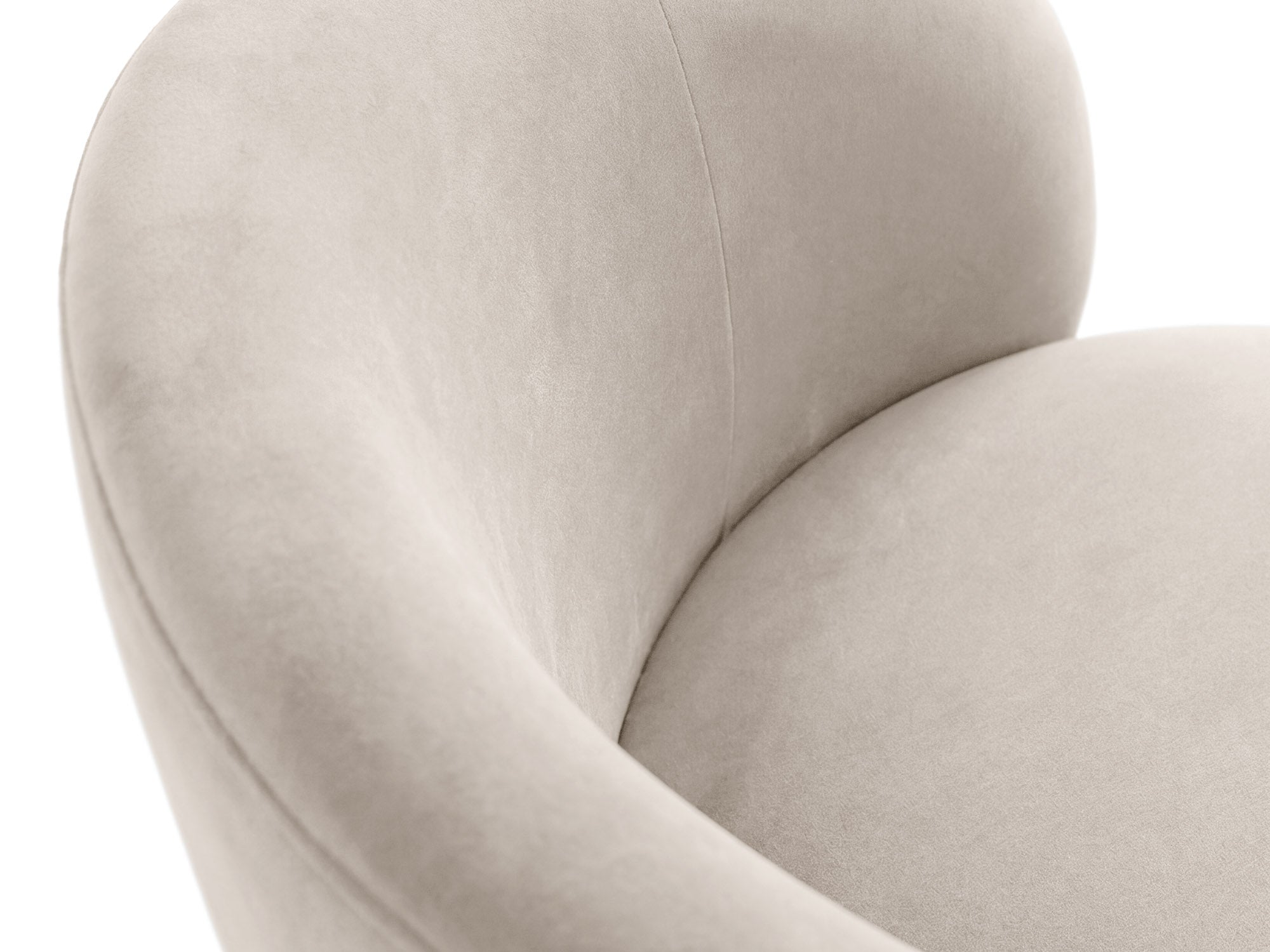 Micadoni Amalta Armsessel Samt Salvador Beige