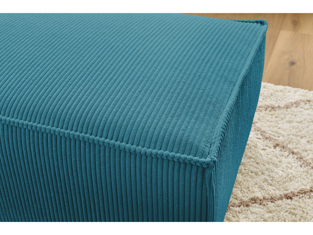 Bobochic Nihad Pouf Cordsamt Dunkelblau