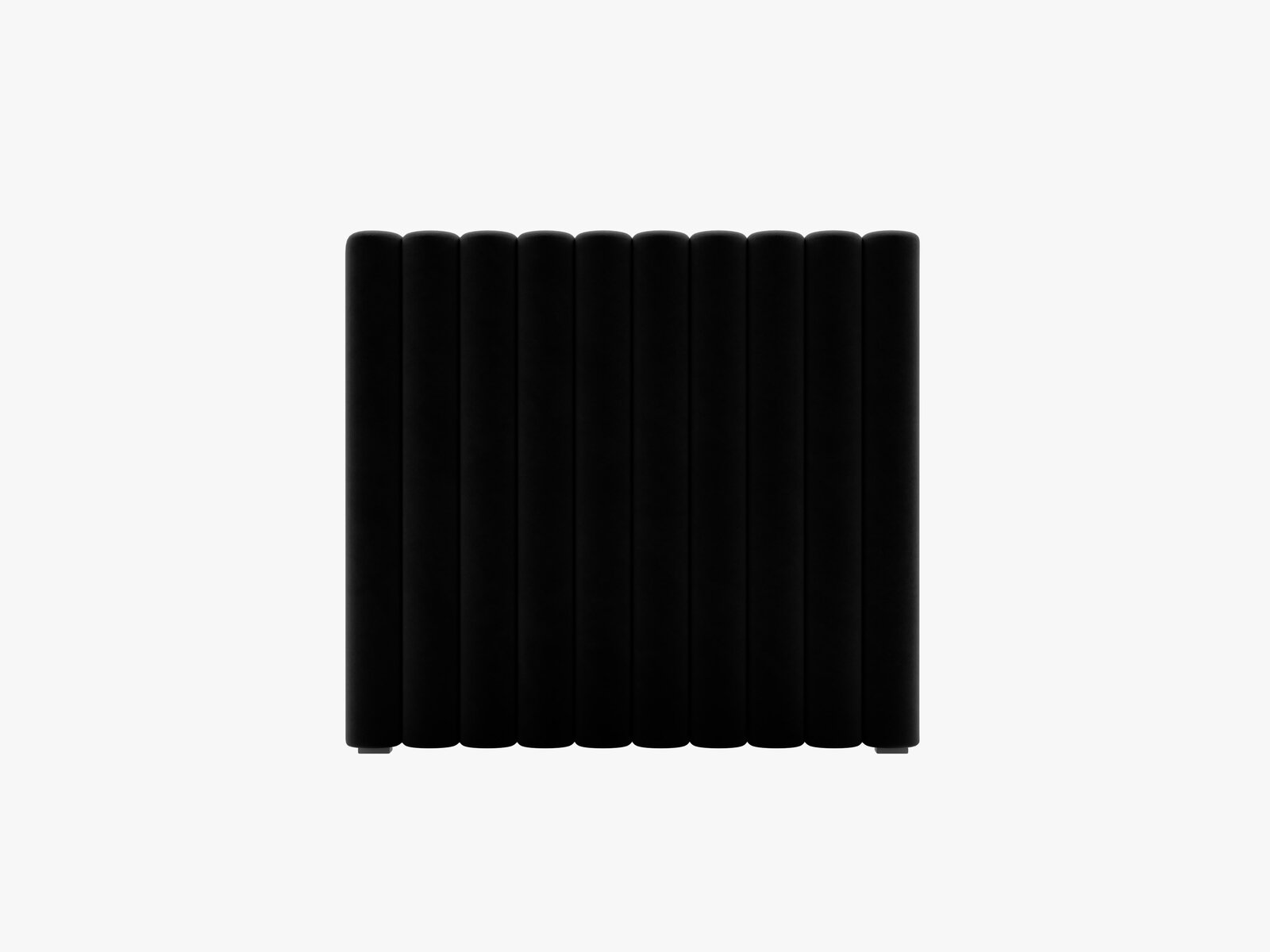 Micadoni Mistero Samtiger Kopfteil 80 cm Samt Paris Schwarz 100x95
