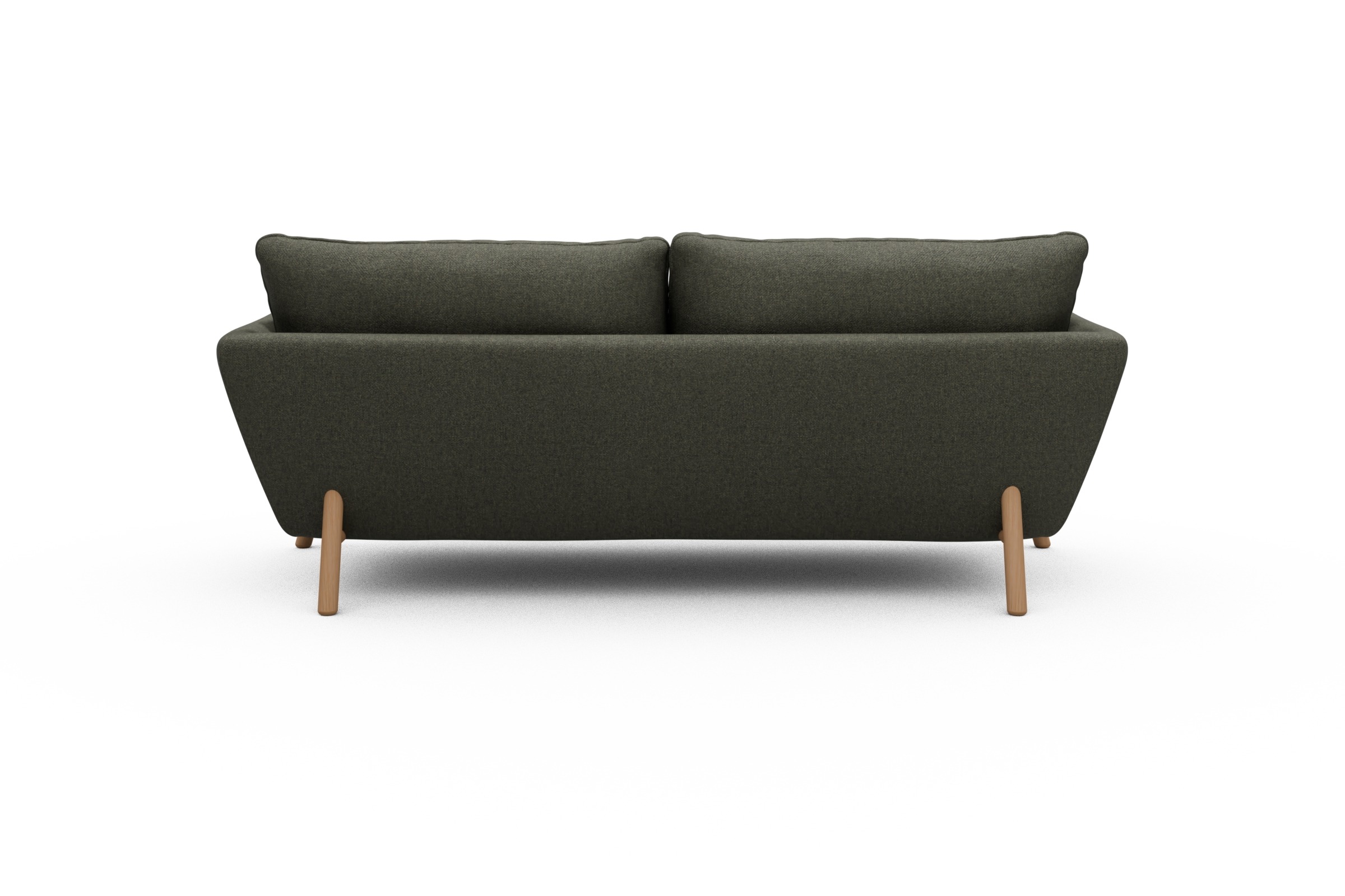 Sofa Emil 3-Sitzer Beinfarbe Eiche Natur Sama-Winter-Moss