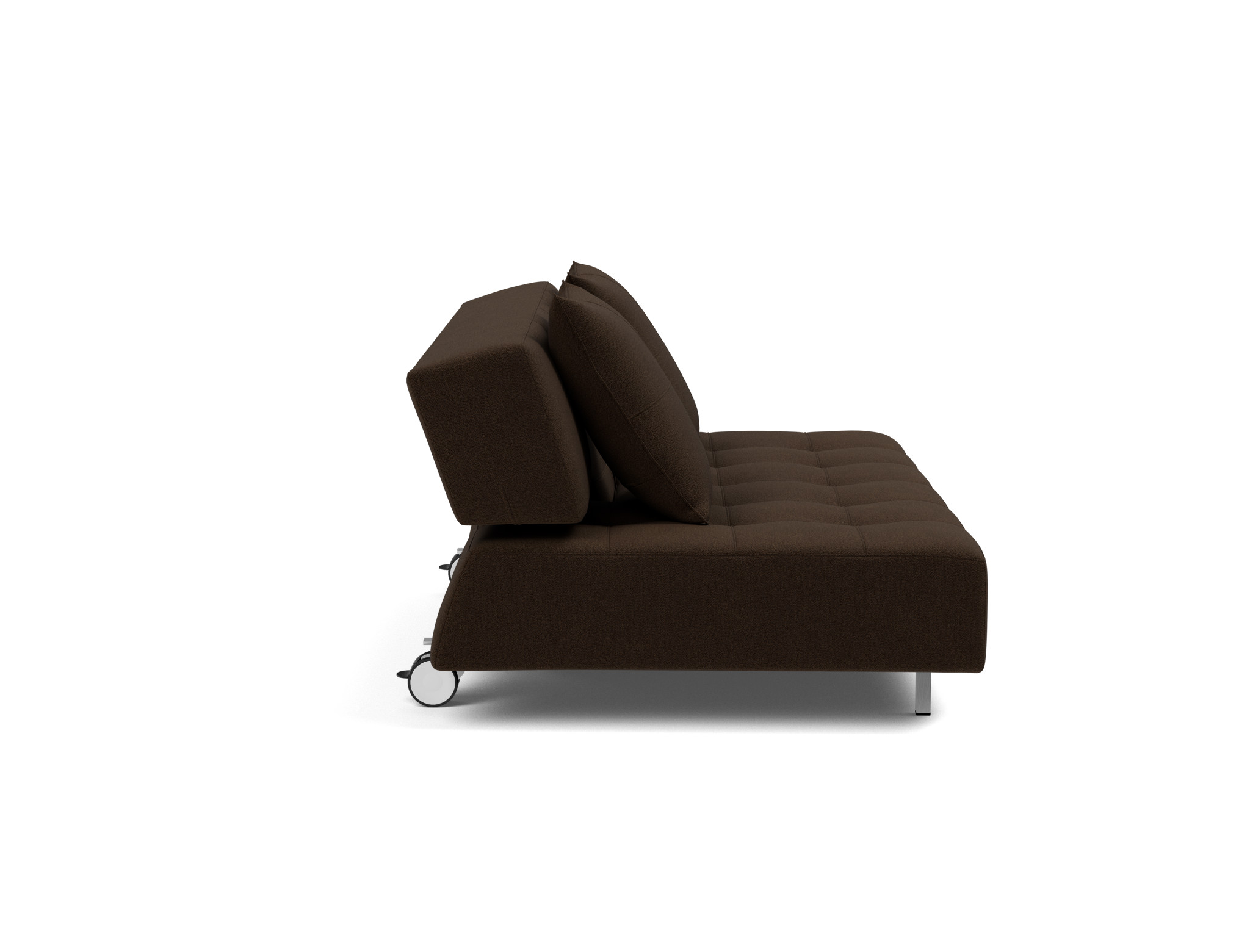 Schlafsofa Long Horn D.E.L. Strukturierter Stoff Taura 358-Chocco