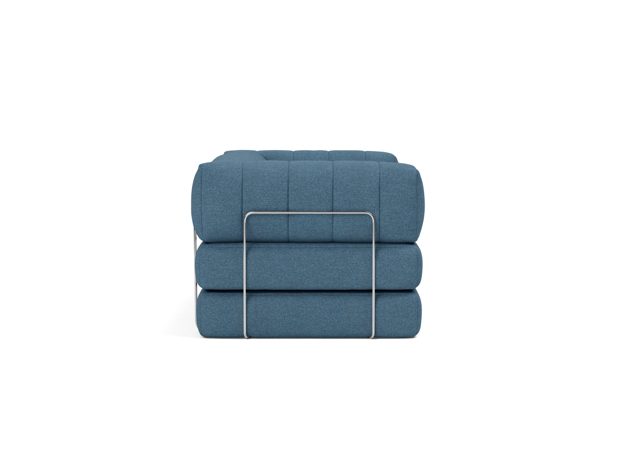 Schlafsofa CozyPad mit Armlehnen Strukturierter Stoff Weda 302-Weda-Blue