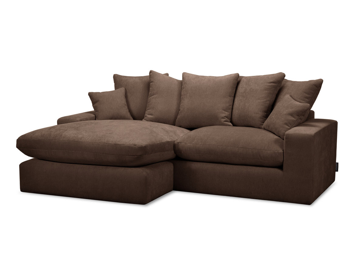 Bobochic Nevada Ecksofa Stoff Braun
