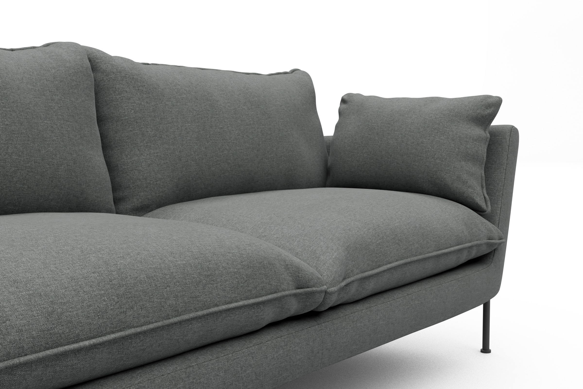 Sofa Anton PREMIUM 2-Sitzer Satya-Steel