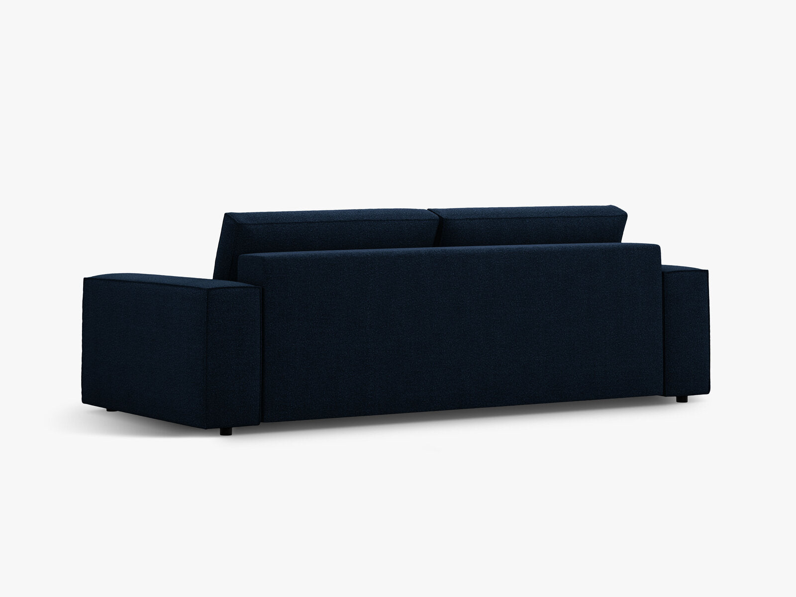Micadoni Schlafsofa Jodie 3-Sitzer Boucle Baloo Dunkelblau