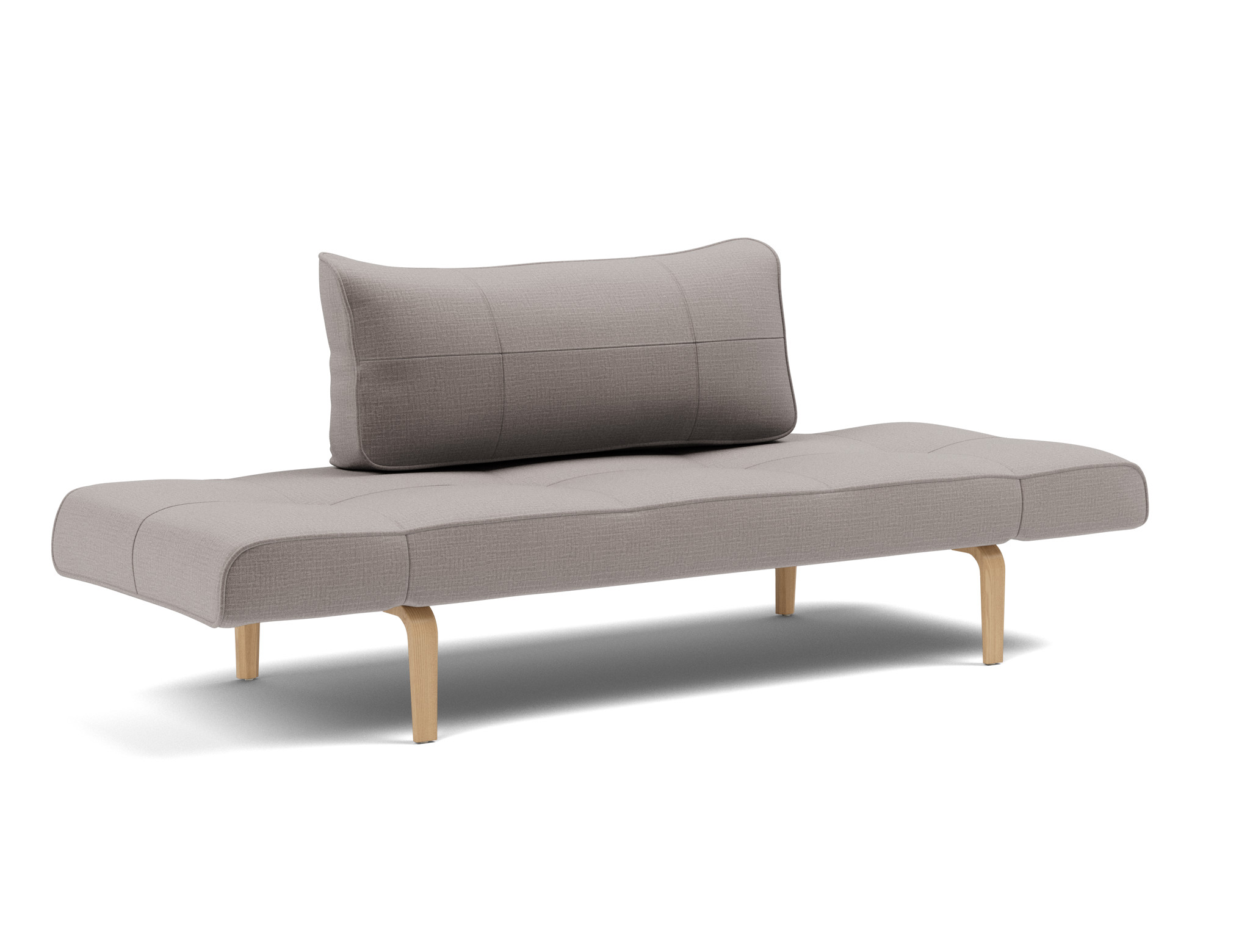 Tagesbett Zeal Chenille Esina 418-Truffle Beine Bow Eiche