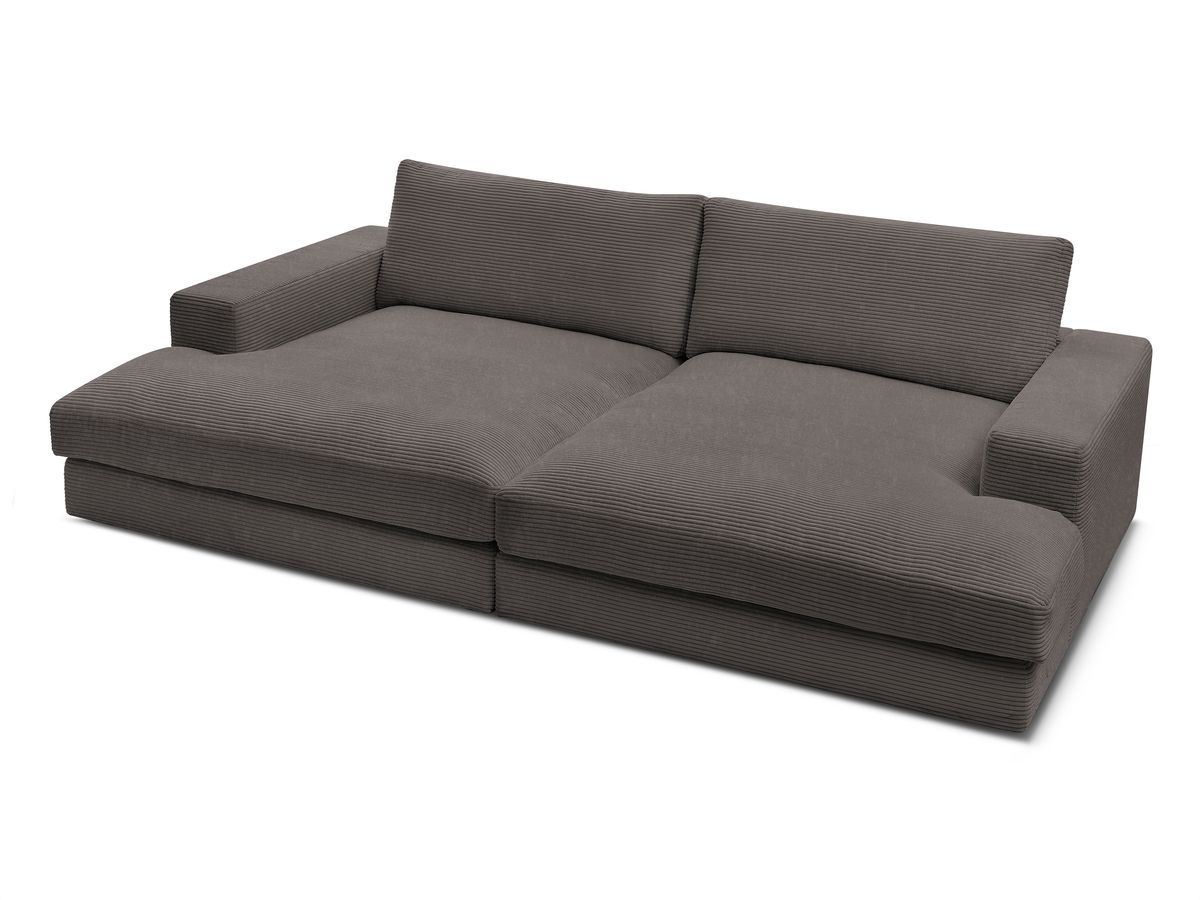 Bobochic Leonard Sofa 4-Sitzer 274 × 159 cm Cordsamt Braun