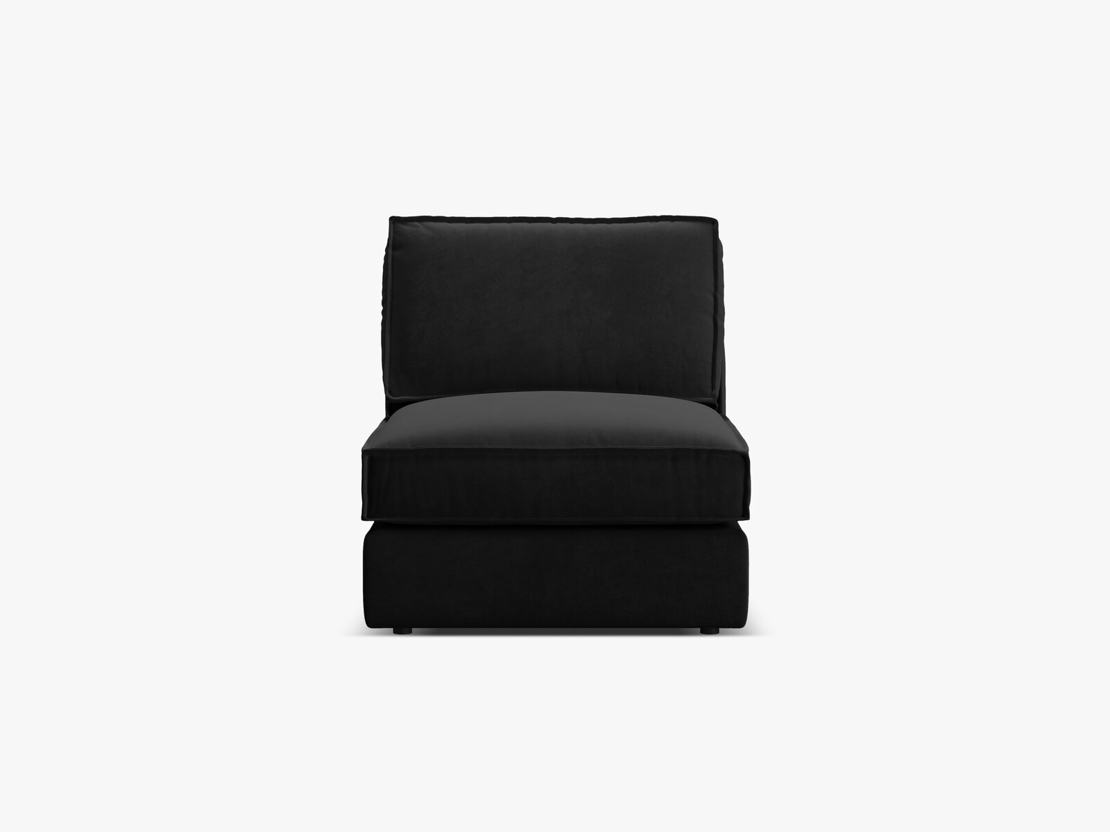 Micadoni Mittelmodul Pola Samt Salvador Schwarz