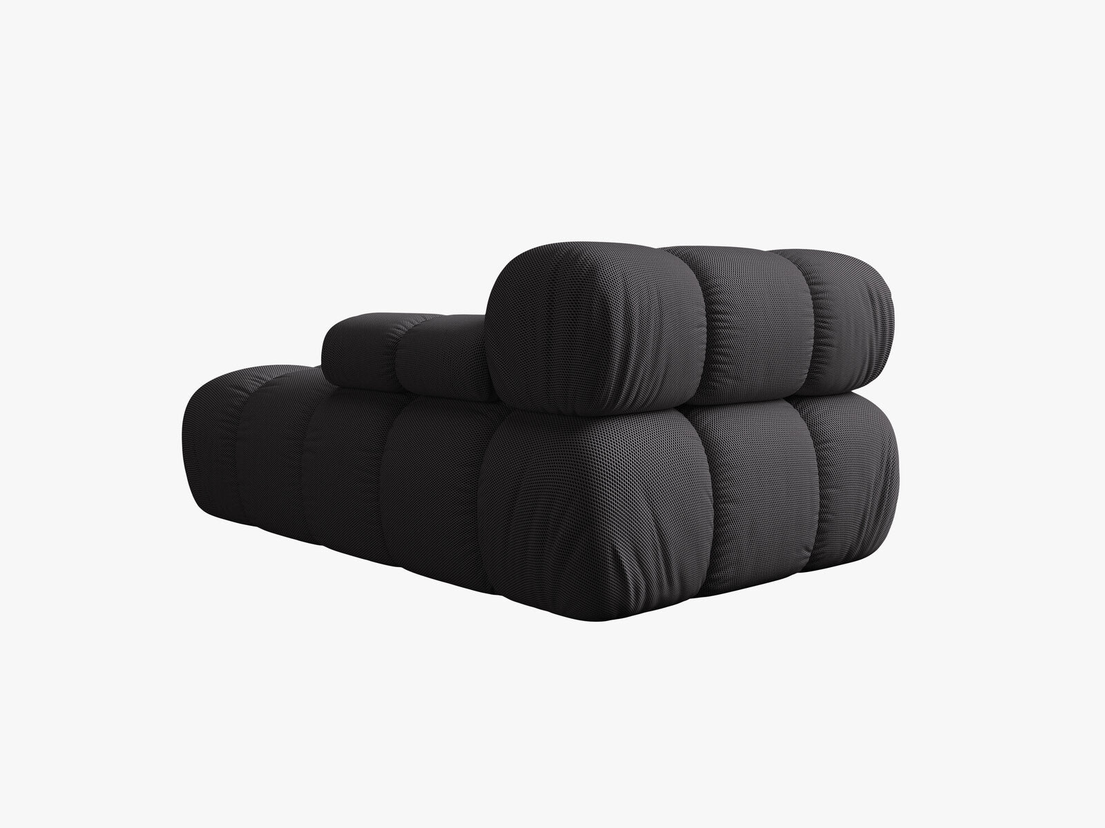 Micadoni Recamiere Bellis Rechts 3D-Stoff Sonic Espresso