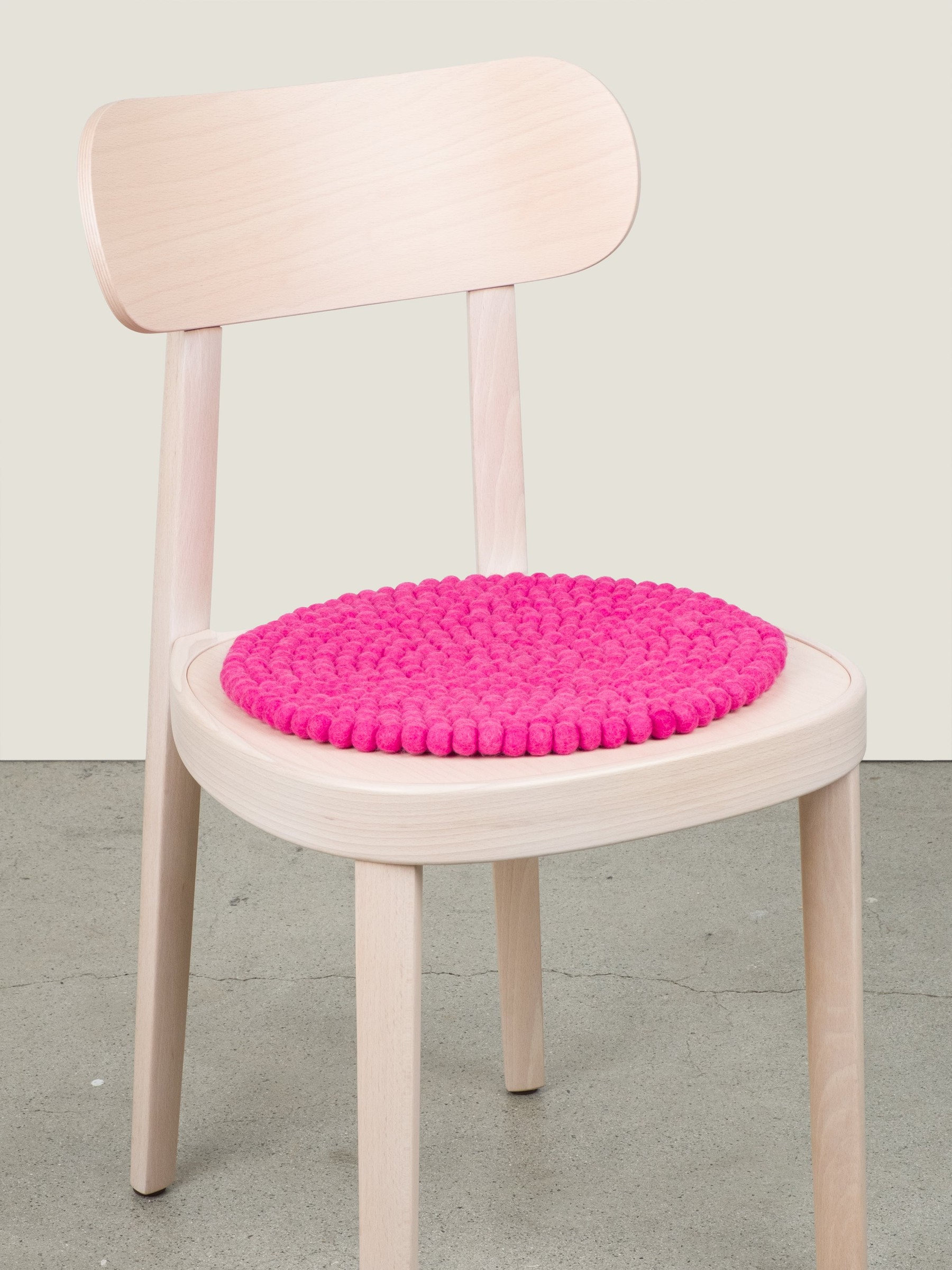 myfelt Lilli Filzkugel-Sitzauflage Pink Ø 36 cm