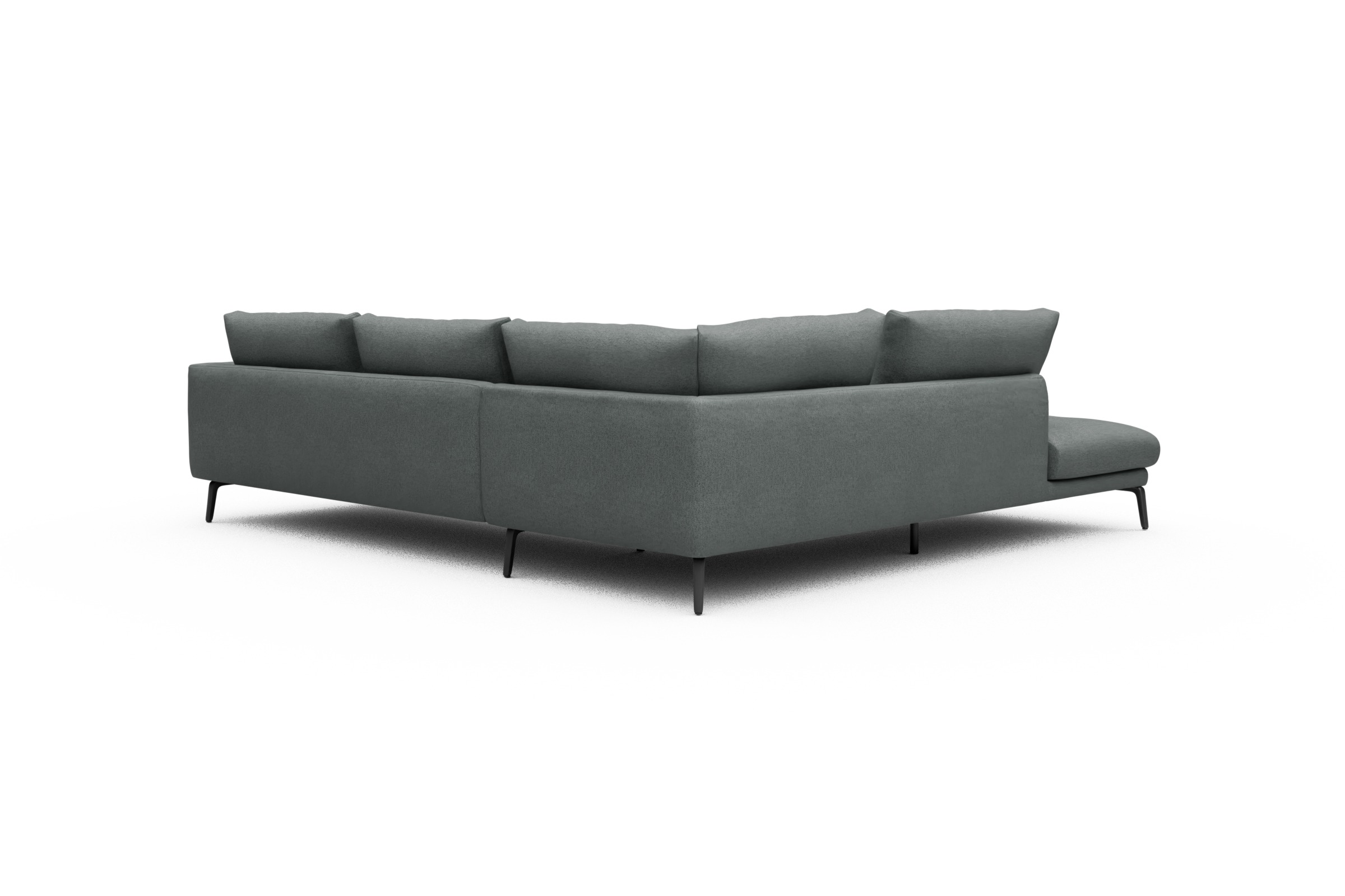 Ecksofa Karl Relax-Ecke links mit 2,5-Sitzer Denari-Soft-Grey