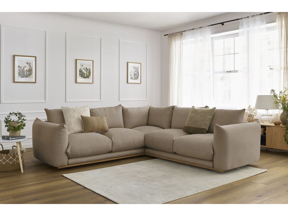 Bobochic Ernest Ecksofa Stoff Taupe
