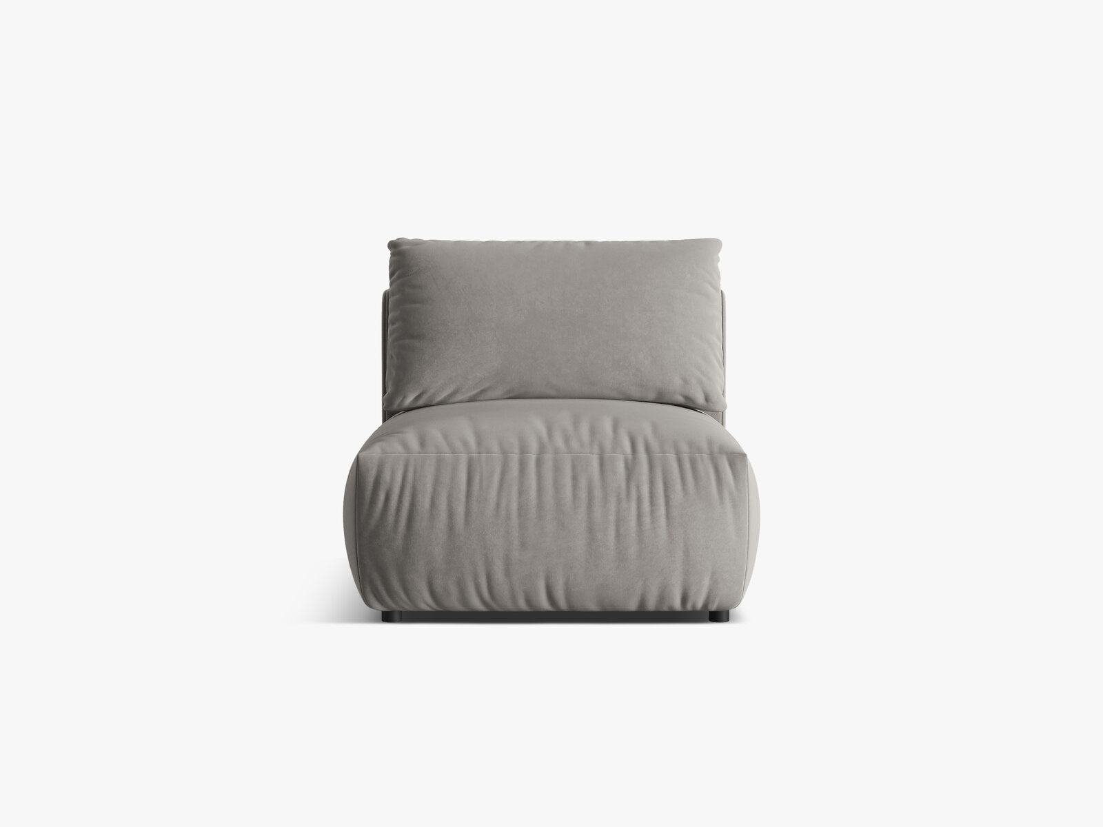 Micadoni Modul Chris 1-Sitzer Samt Grau