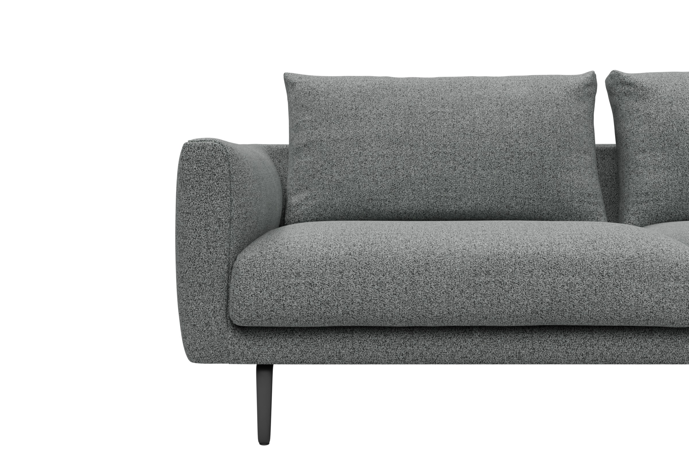 Ecksofa Karl Relax-Ecke rechts mit 2,5-Sitzer Aivi-Gravet-Grey