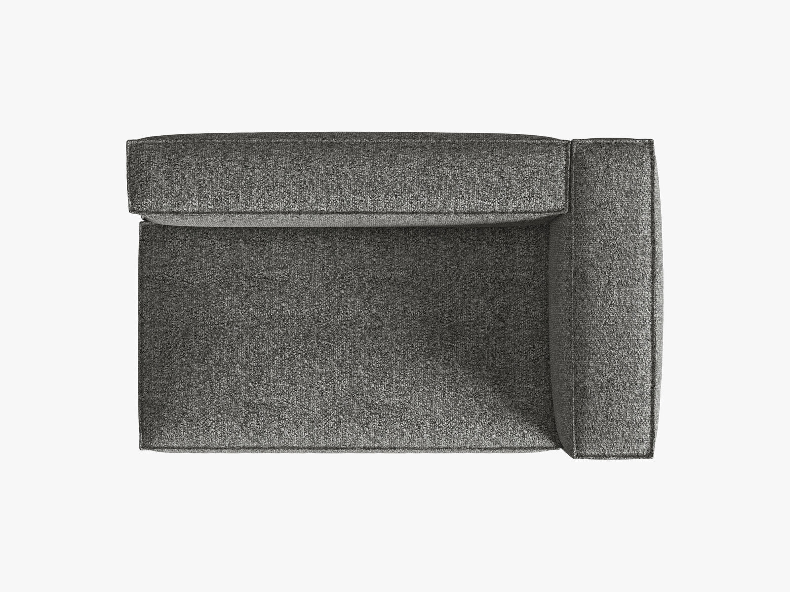 Micadoni Modul Nuria Groß 3-Sitzer Boucle Monet Graphit Rechts
