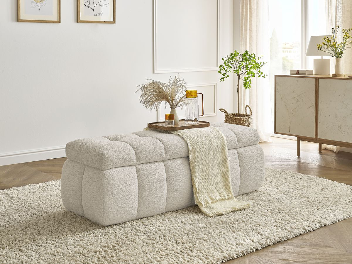 Bobochic Mont-blanc Bettbank Bouclé-Stoff Beige